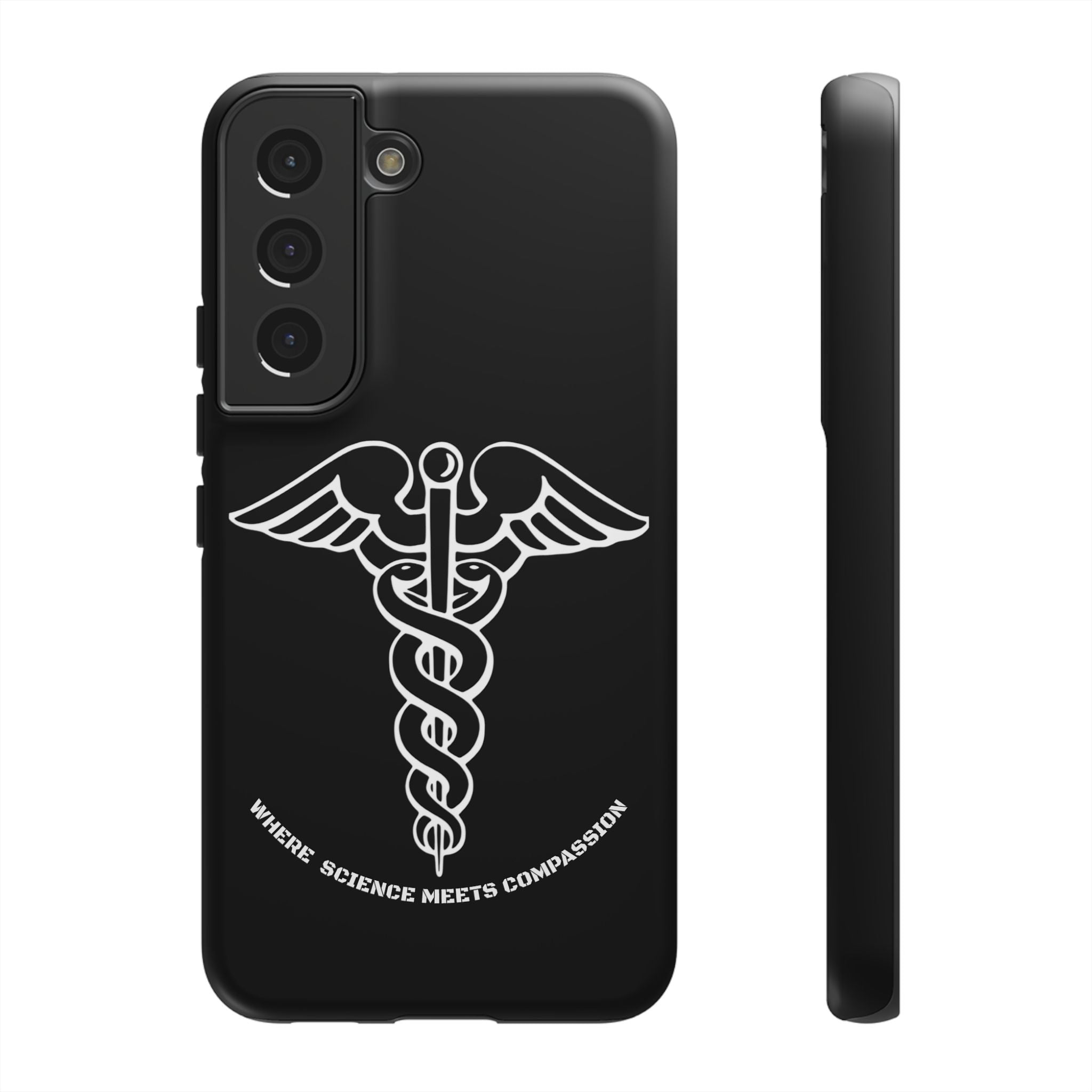 Medical Caduceus Phone Case — "Where Science Meets Compassion" Protective iPhone Cover