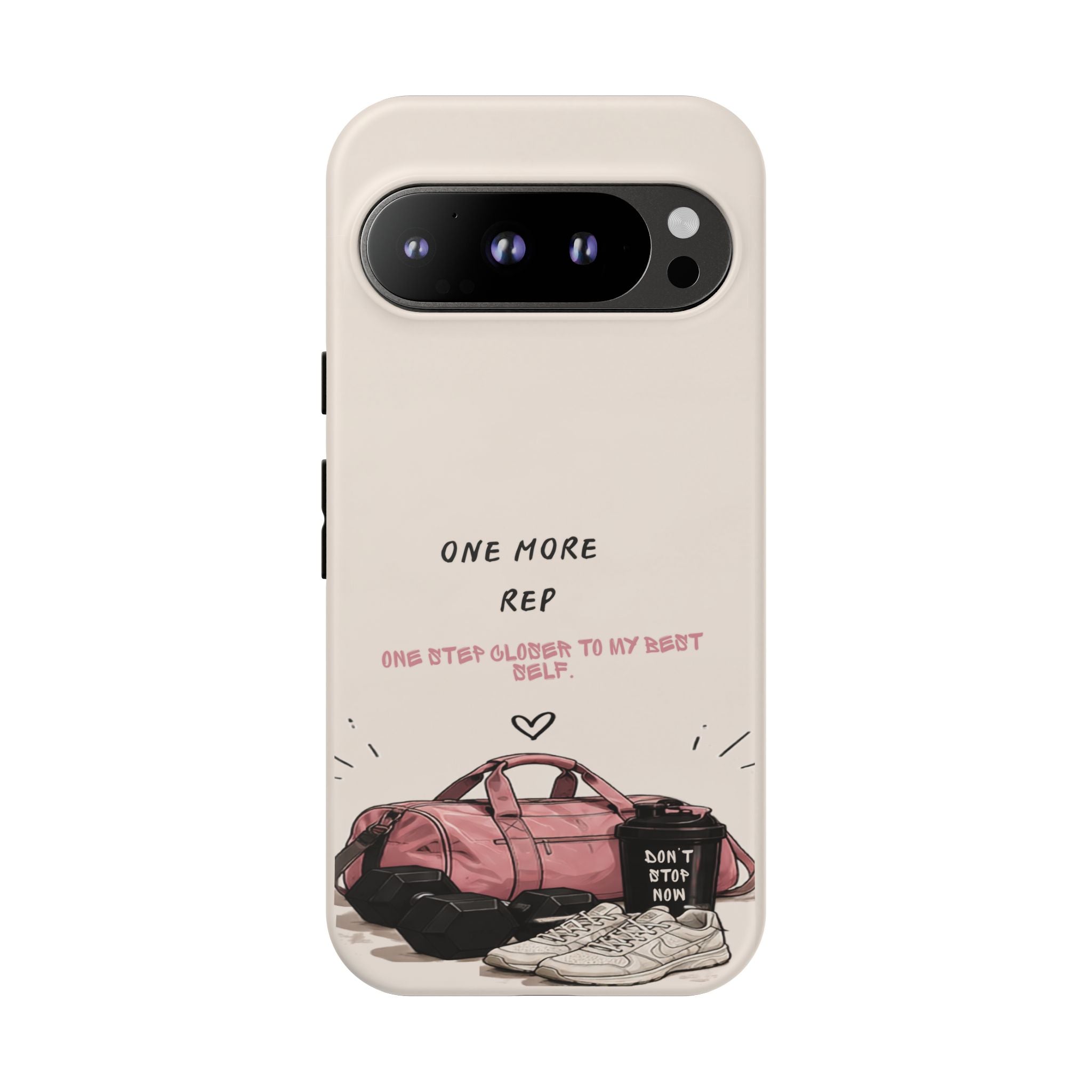 Gym Phone Case — "One More Rep" Workout Duffle & Sneakers Protective Case