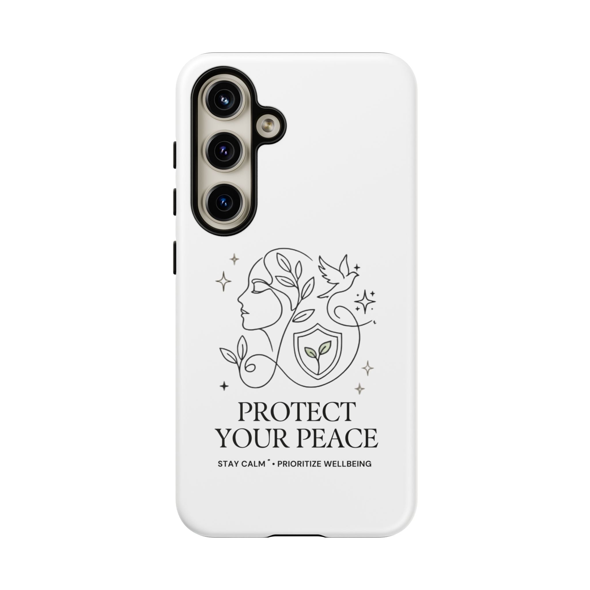 Protect Your Peace Phone Case – Minimalist Wellness iPhone Cover
