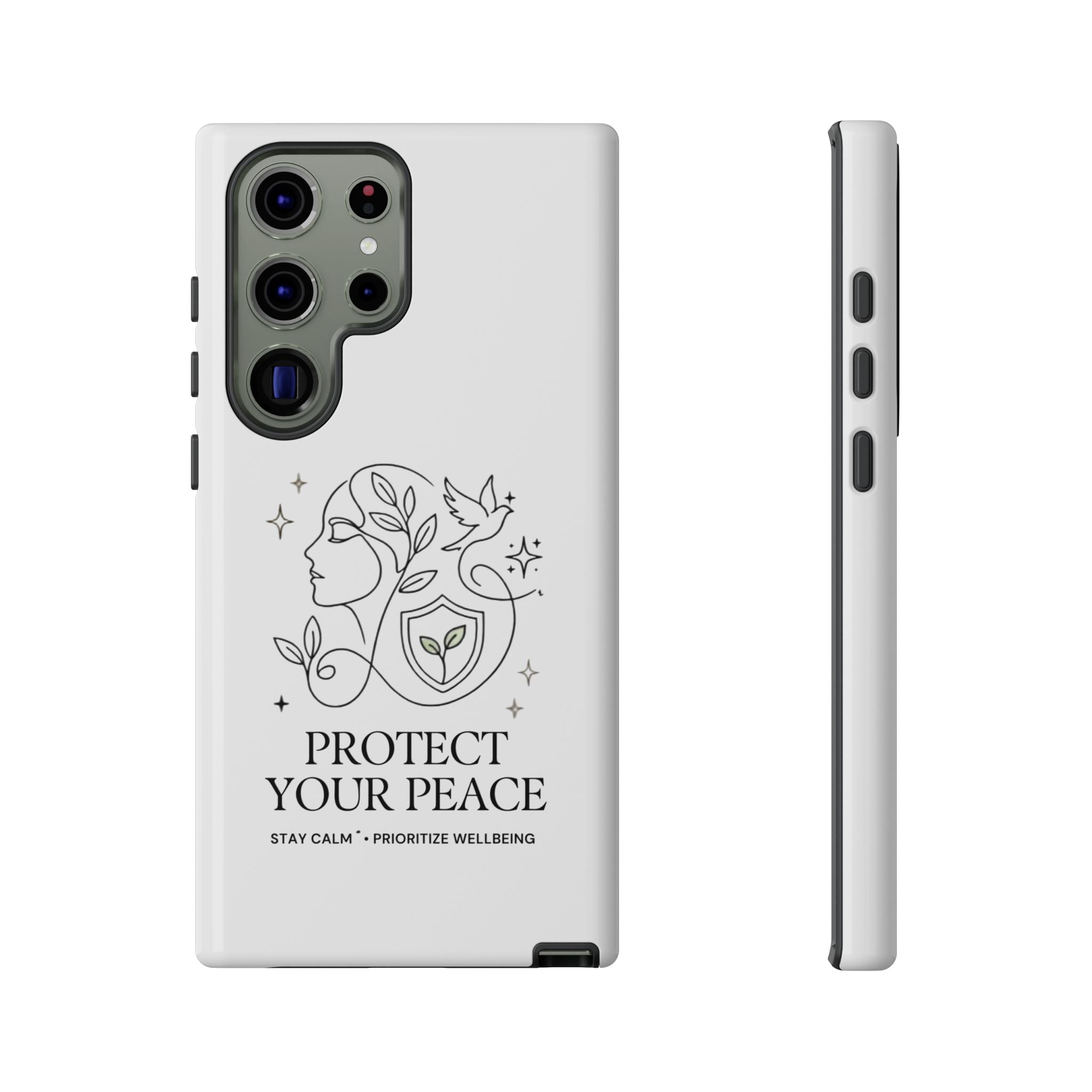 Protect Your Peace Phone Case – Minimalist Wellness iPhone Cover