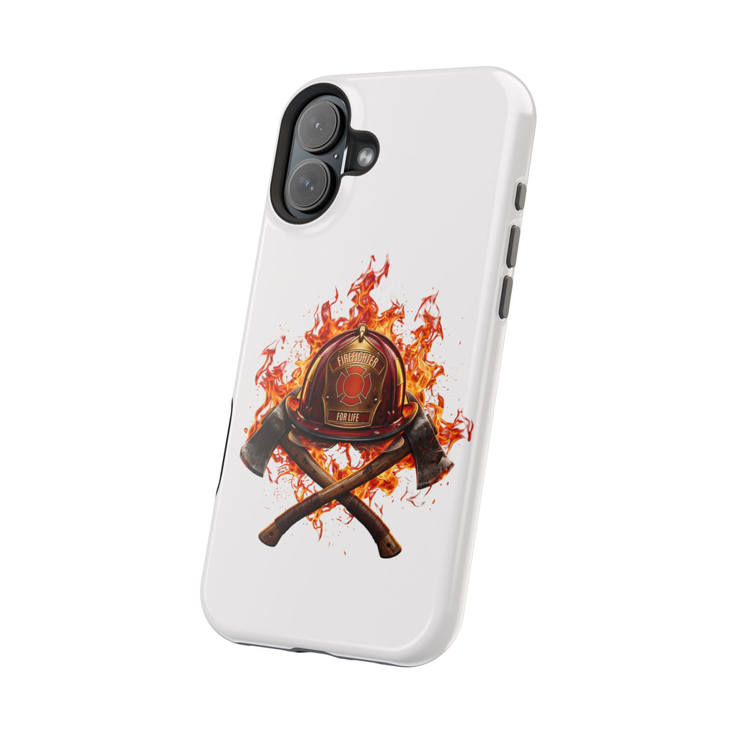 Firefighter Helmet Flames Phone Case — Station 117 Magnetic Impact-Resistant Case