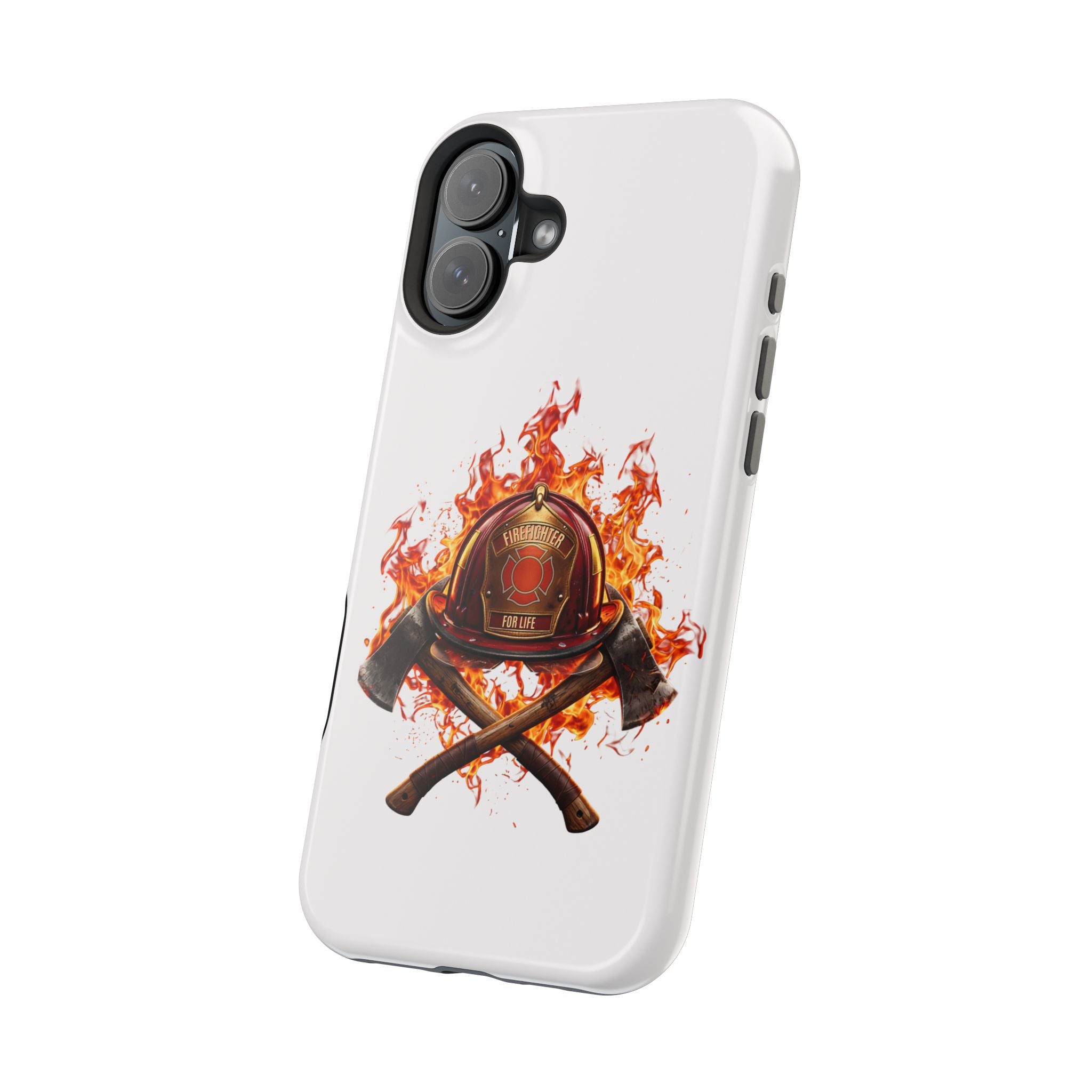 Firefighter Helmet Flames Phone Case — Station 117 Magnetic Impact-Resistant Case