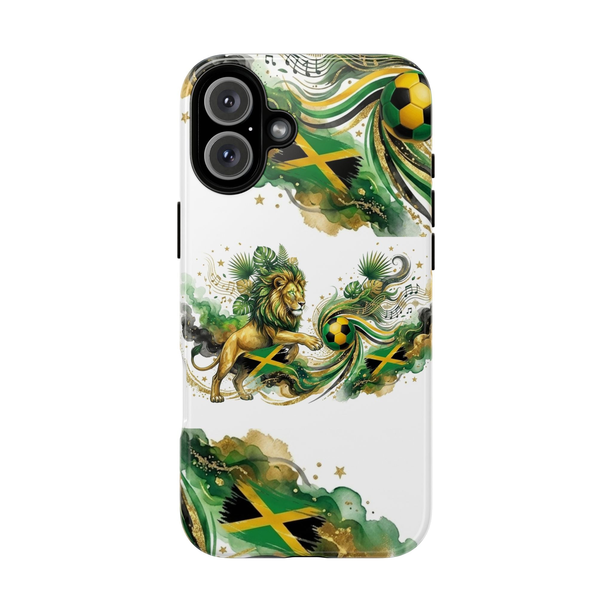 Jamaica Lion Phone Case — Jamaican Flag Rasta Protective Tough Case