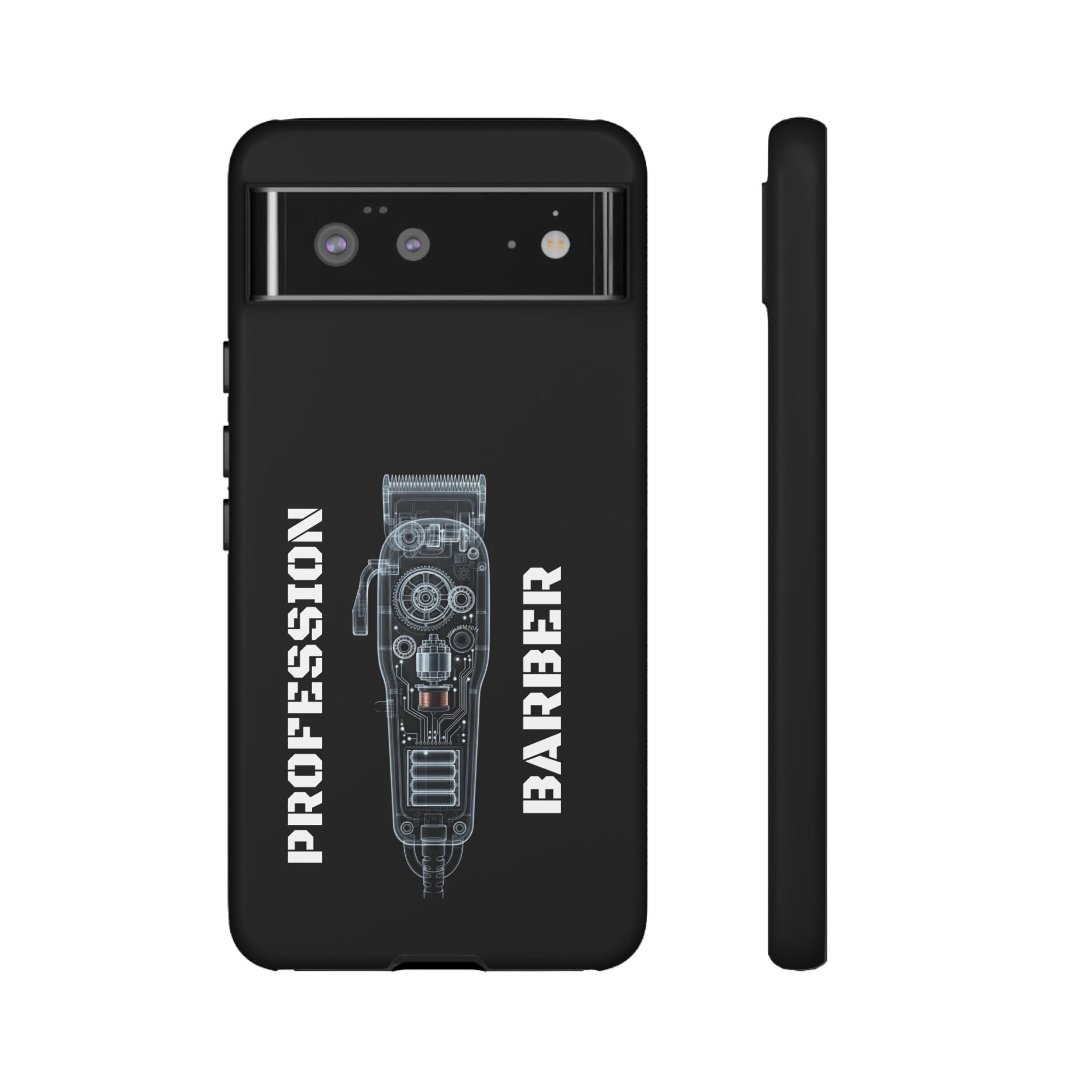 Barber Clip Cord X‑Ray Tough Phone Case – Professional Barber Gift