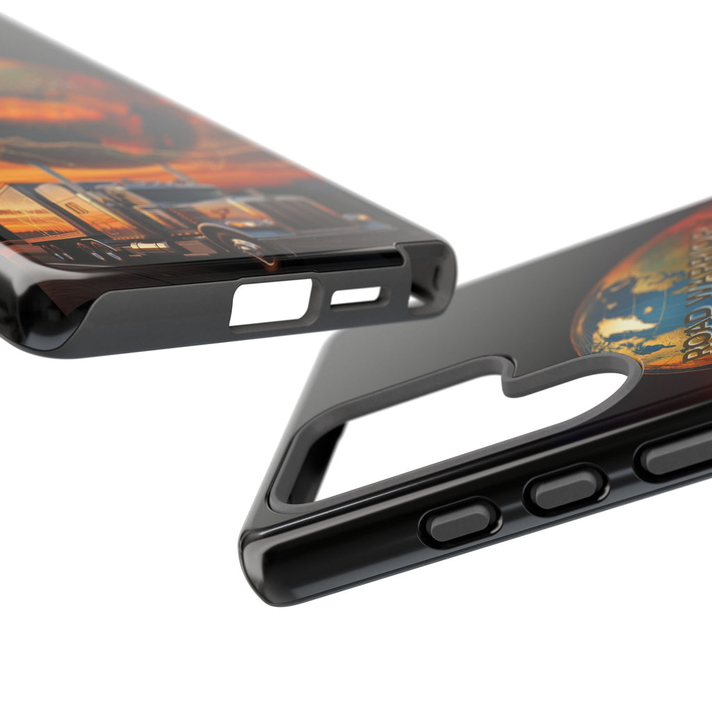 Truck Driver Phone Case — 'Global Road Warrior' Semi Truck Globe Tough Phone Cover