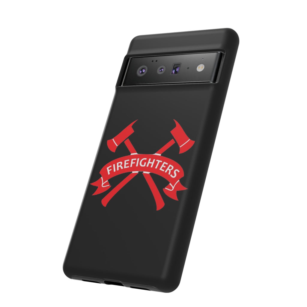 Firefighters Tough Phone Case — Red Crossed Axes Design