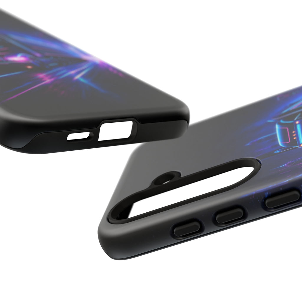 Neon Retro Rig Phone Case — Trucker Semi Truck Nightscape Protective Case