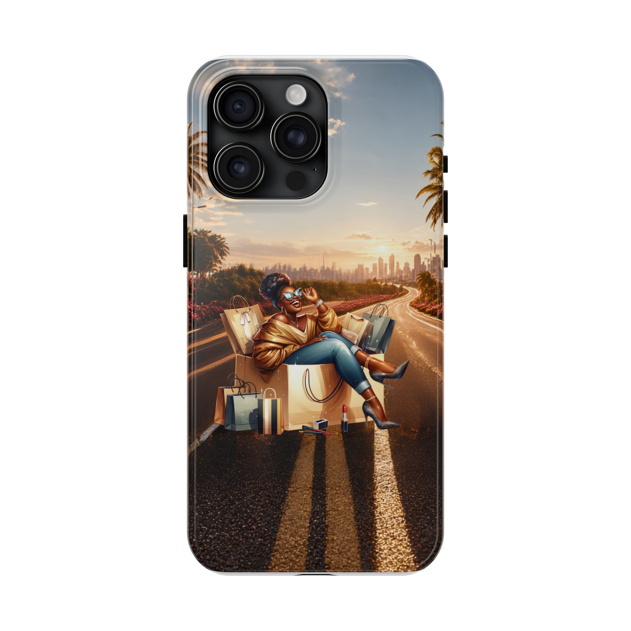Sunset Roadtrip Tough Phone Case — Relaxed Traveler Design