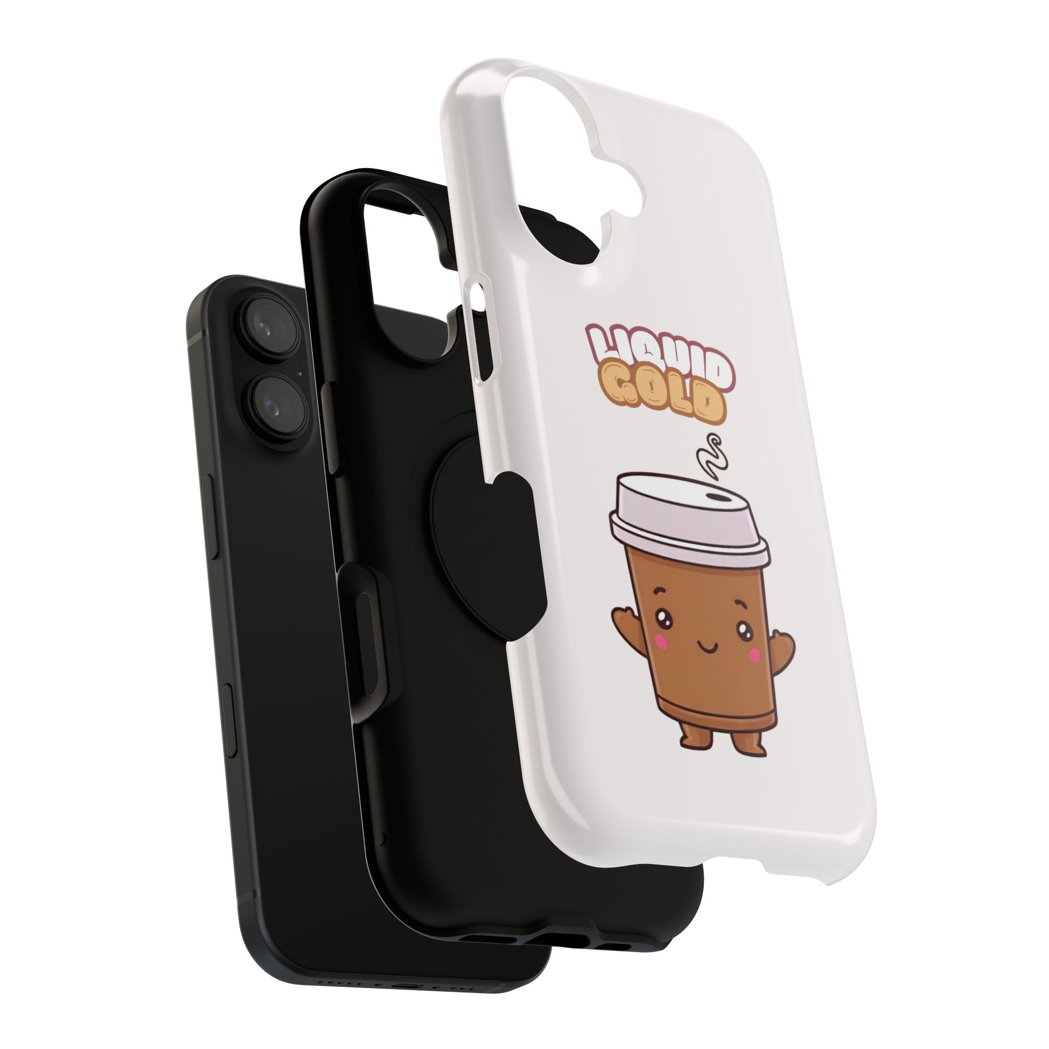 Coffee Cup Phone Case – “Liquid Gold” Cute Kawaii Espresso Impact-Resistant Case