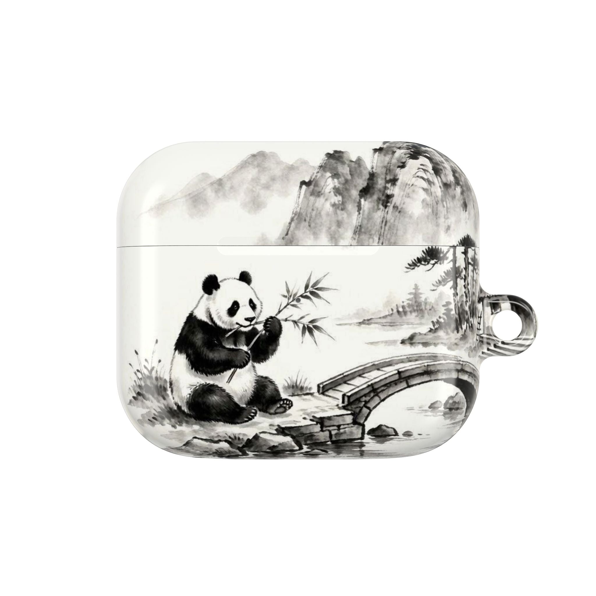 Panda Bamboo Landscape AirPod Case