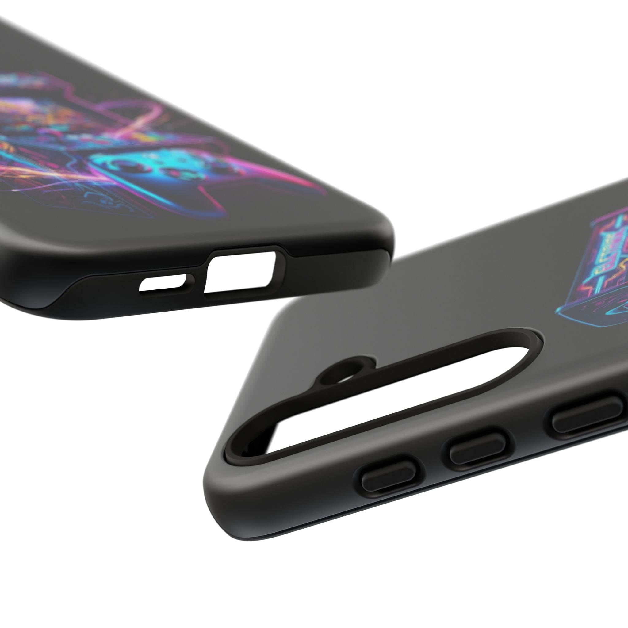 Retro Arcade Phone Case — Neon Gaming Controller Design