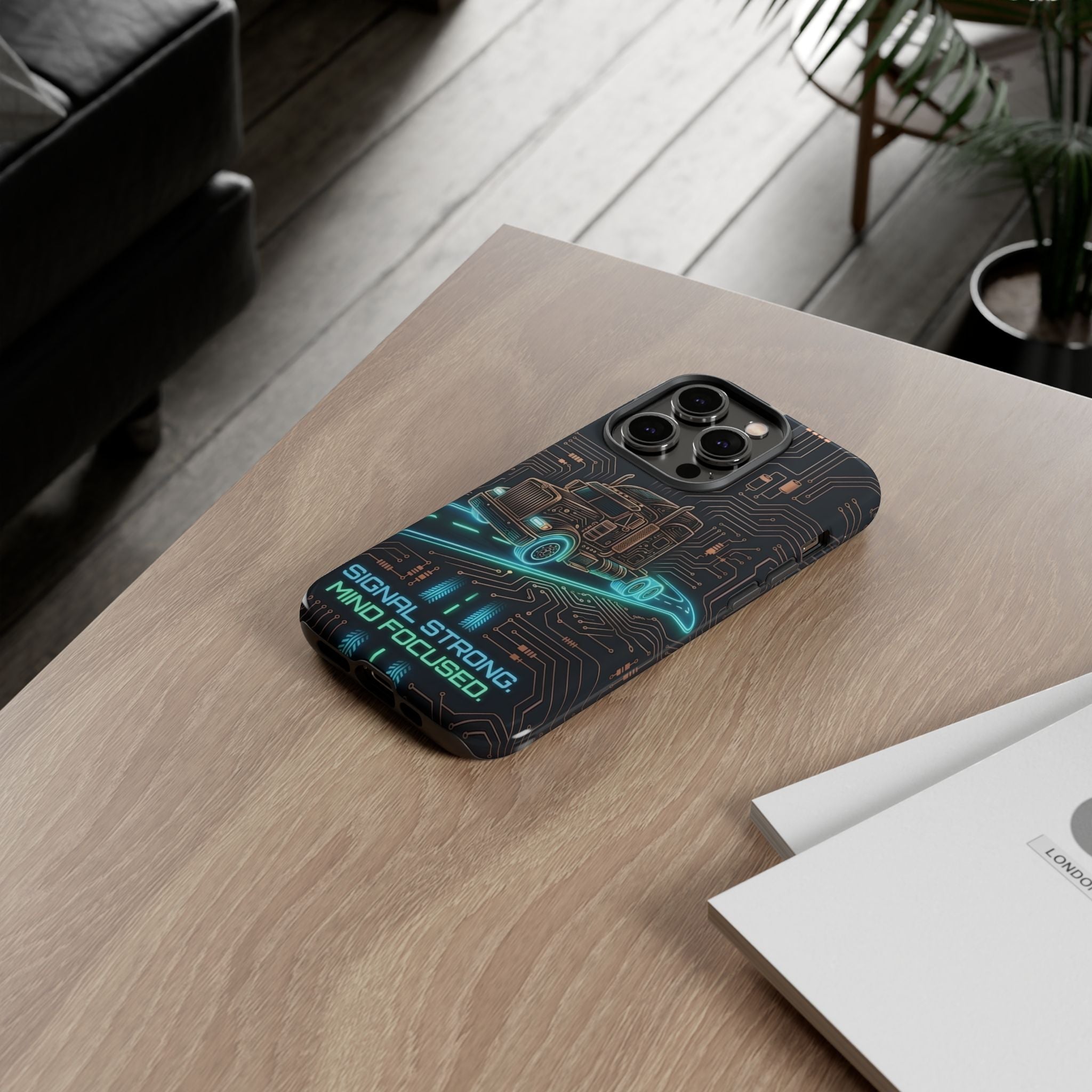 Truck Driver Gamer Phone Case — “Real Life. No Pause Button.”