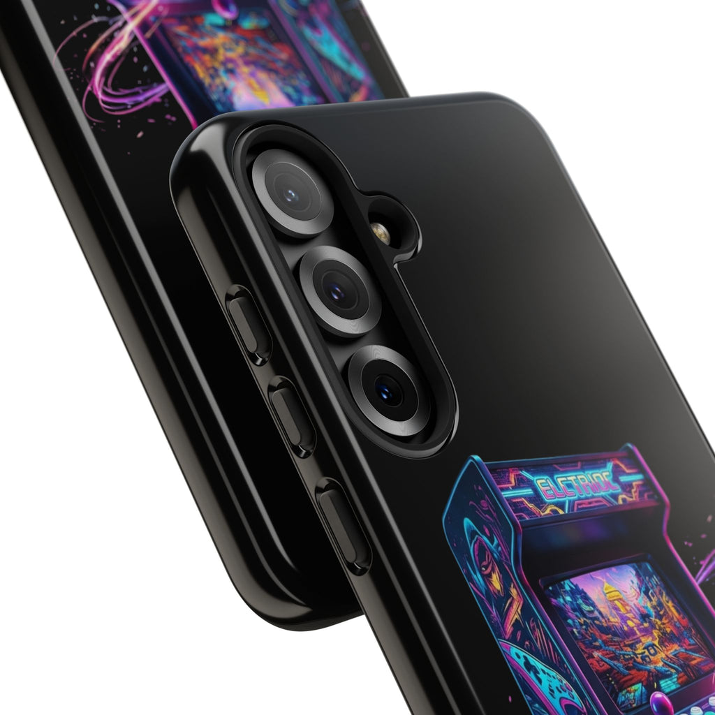 Retro Arcade Phone Case — Neon Gaming Controller Design