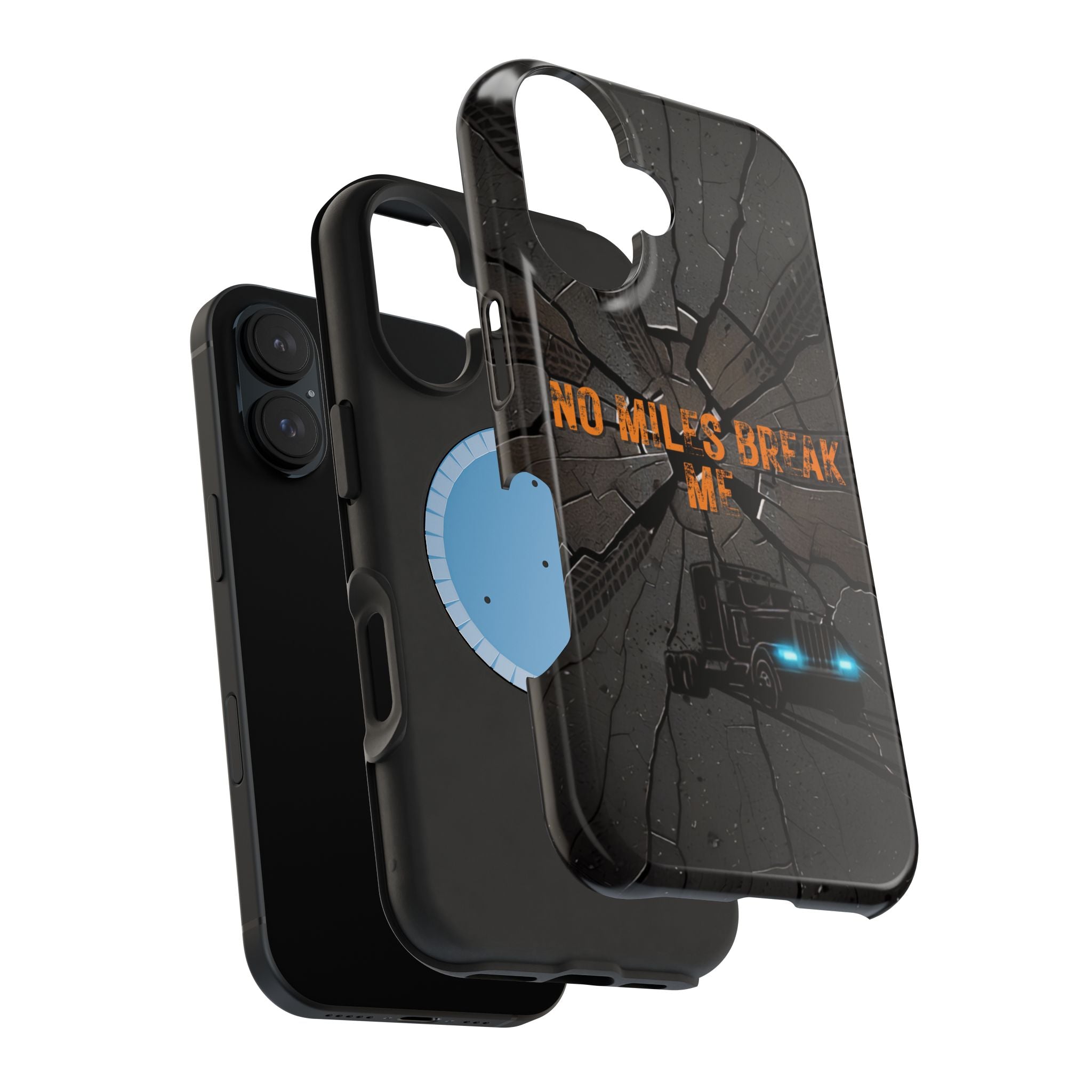 Phone Case — Fiery Semi Truck Magnetic Impact-Resistant Case
