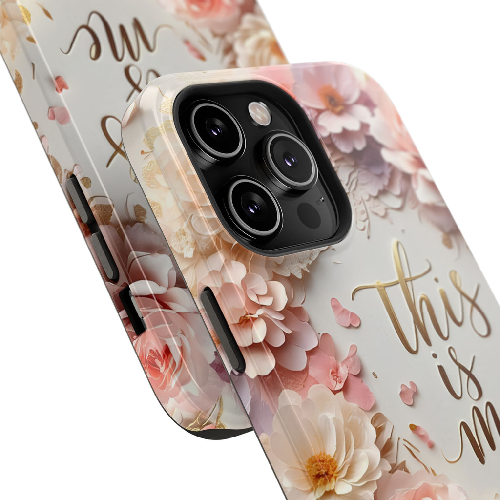 Floral "This Is Me" Phone Case — Impact-Resistant Floral Protective Cover