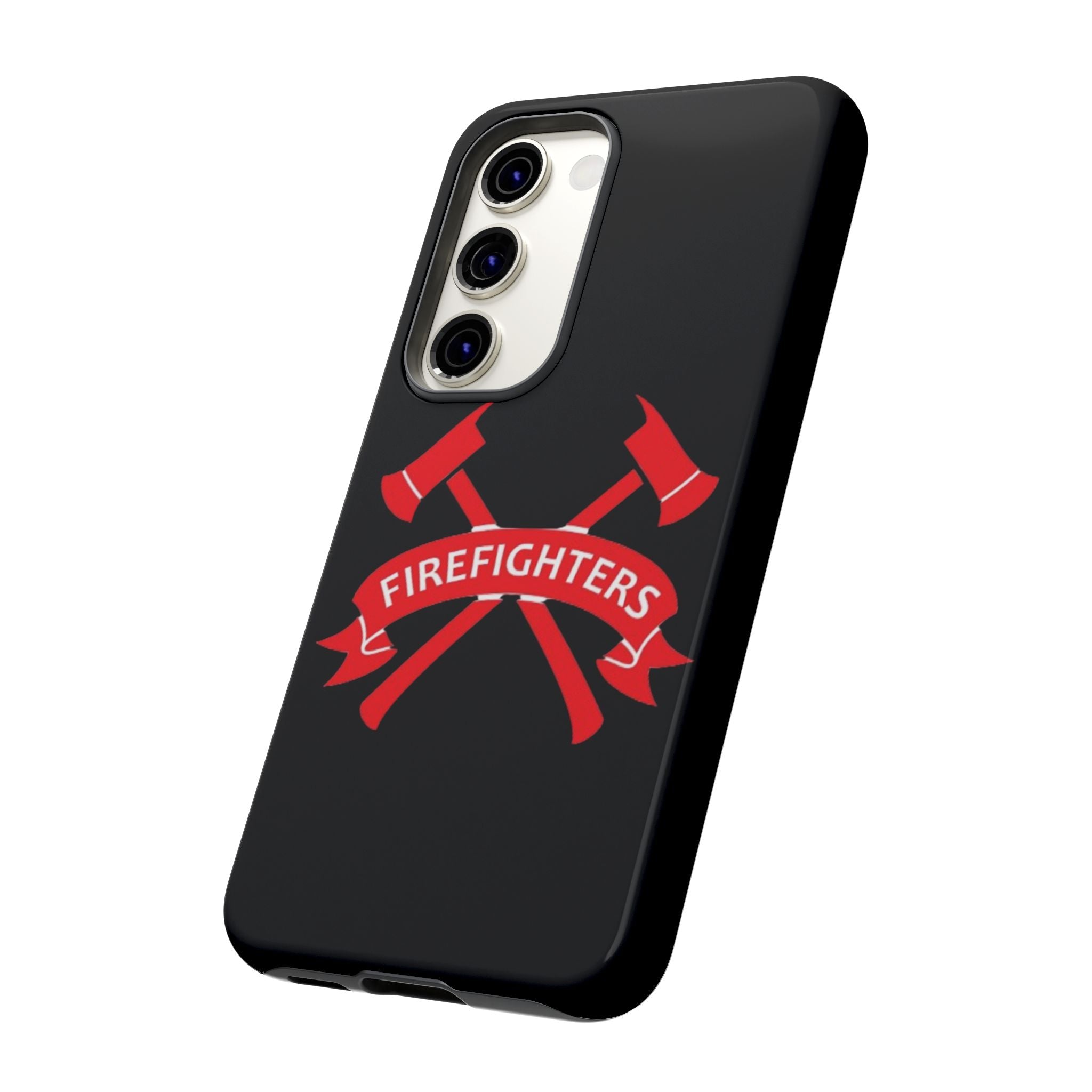 Firefighters Tough Phone Case — Red Crossed Axes Design