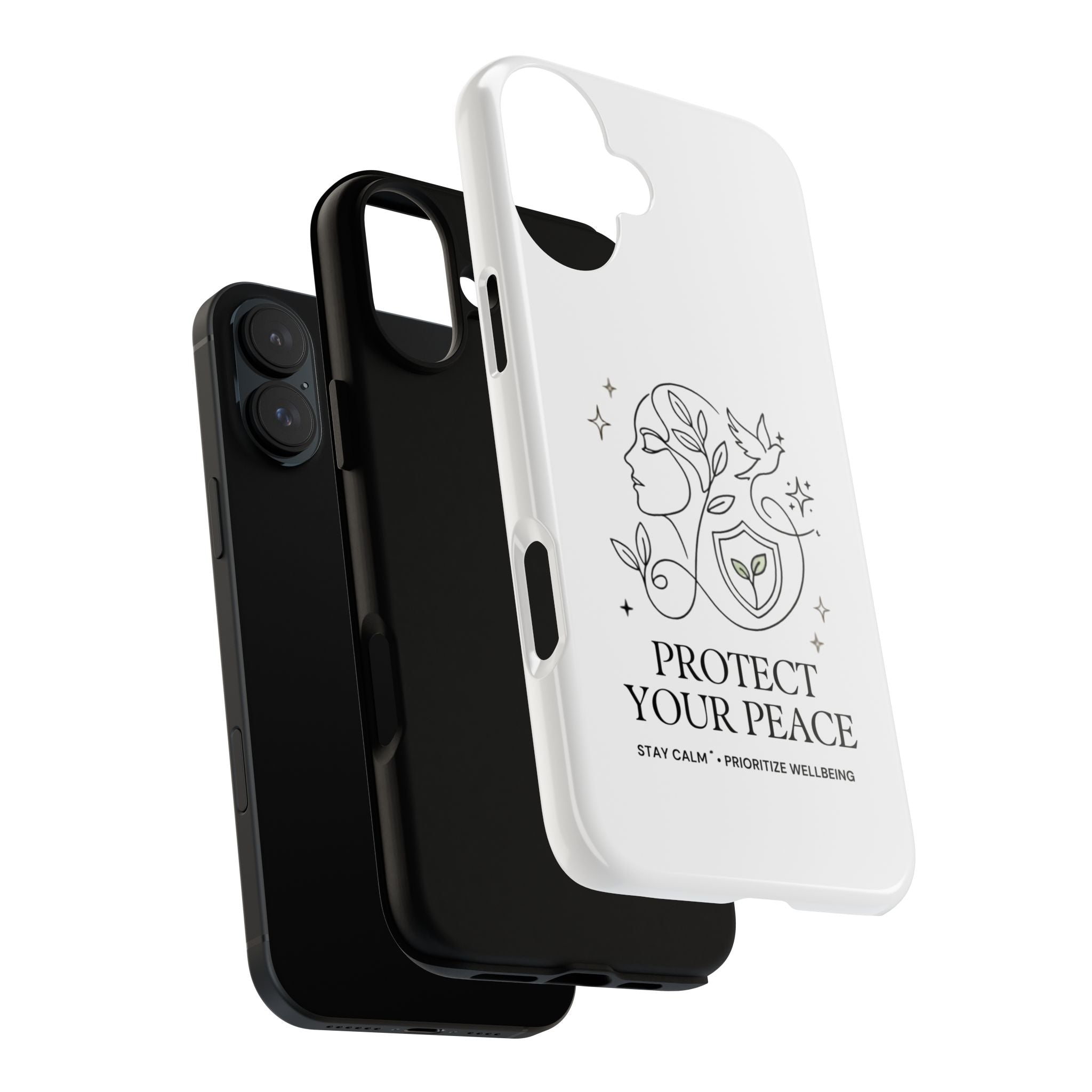 Protect Your Peace Phone Case – Minimalist Wellness iPhone Cover
