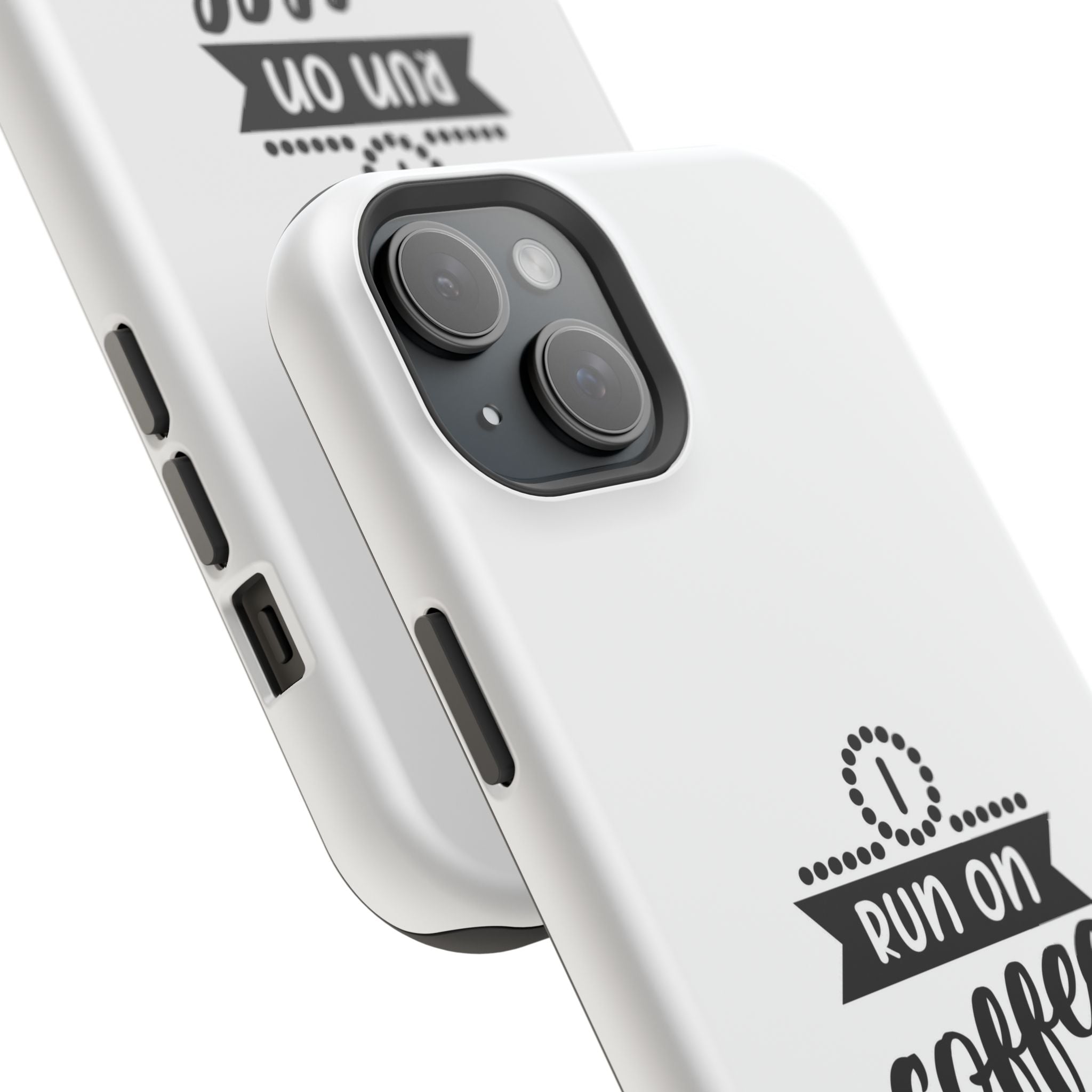 Phone Case — "Run on Coffee and Chaos" Impact-Resistant Protective Cover
