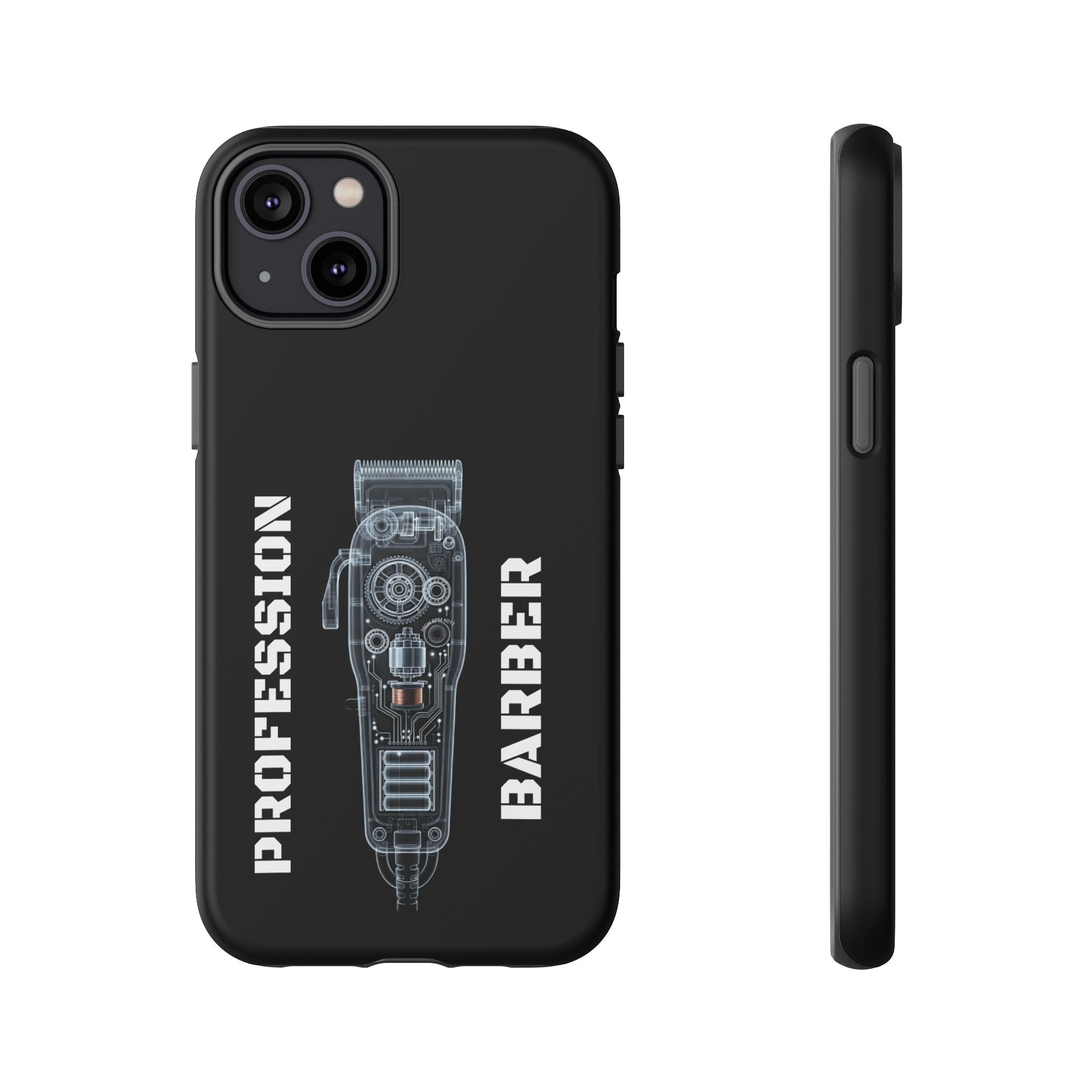 Barber Clip Cord X‑Ray Tough Phone Case – Professional Barber Gift