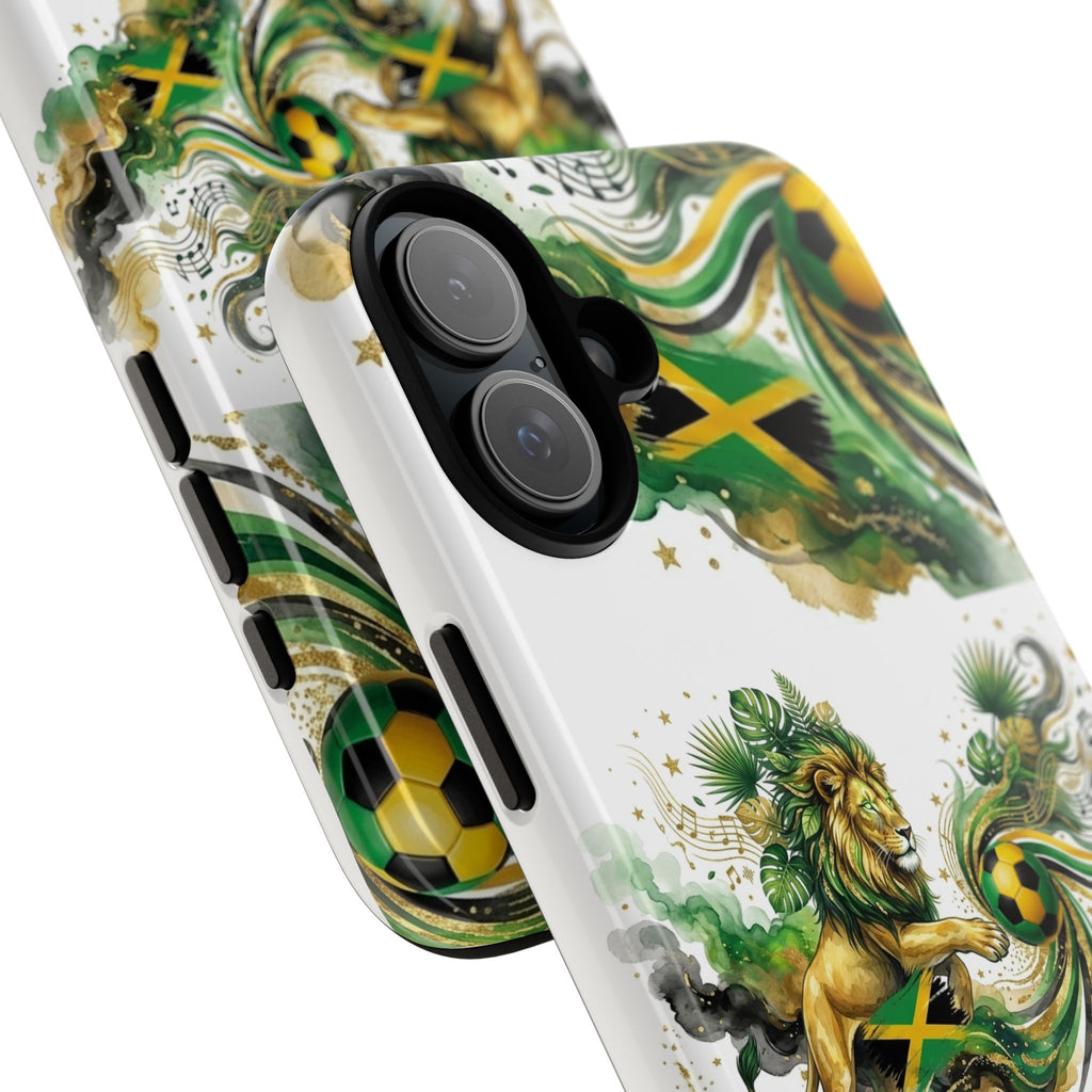Jamaica Lion Phone Case — Jamaican Flag Rasta Protective Tough Case