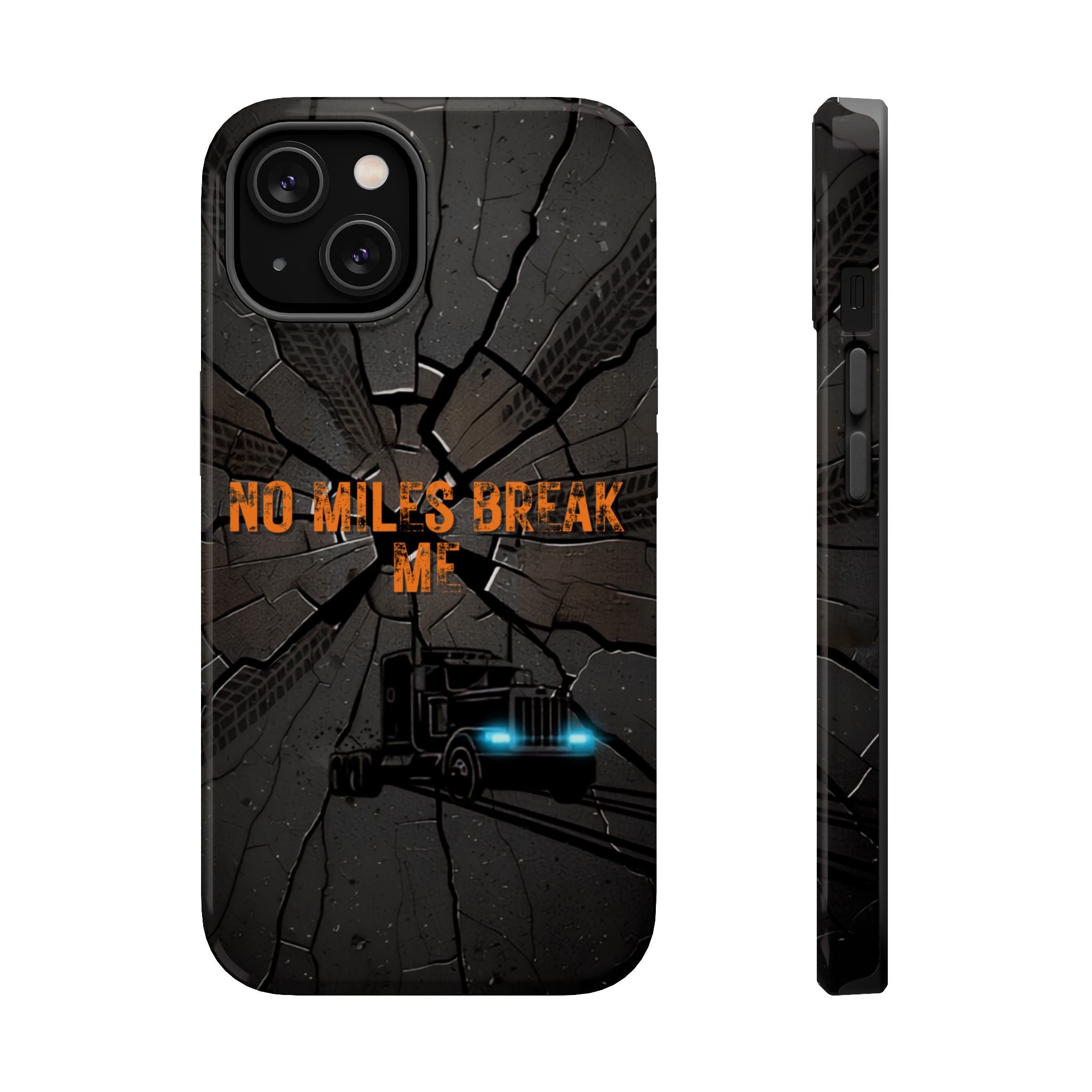 Phone Case — Fiery Semi Truck Magnetic Impact-Resistant Case