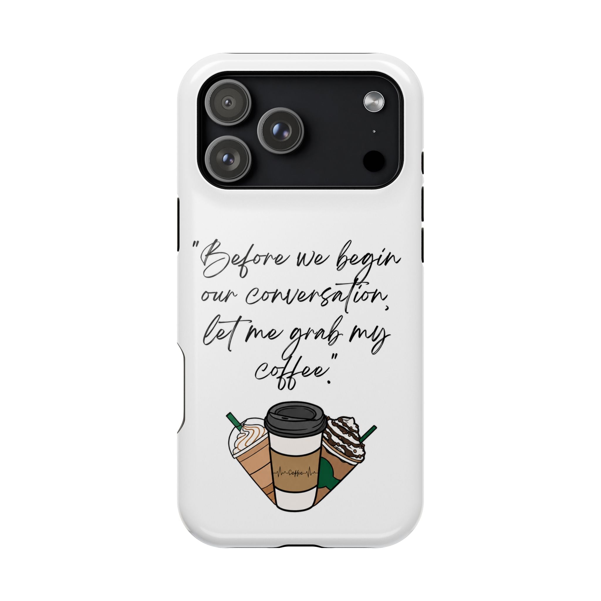Coffee Quote Magnetic Impact-Resistant Phone Case