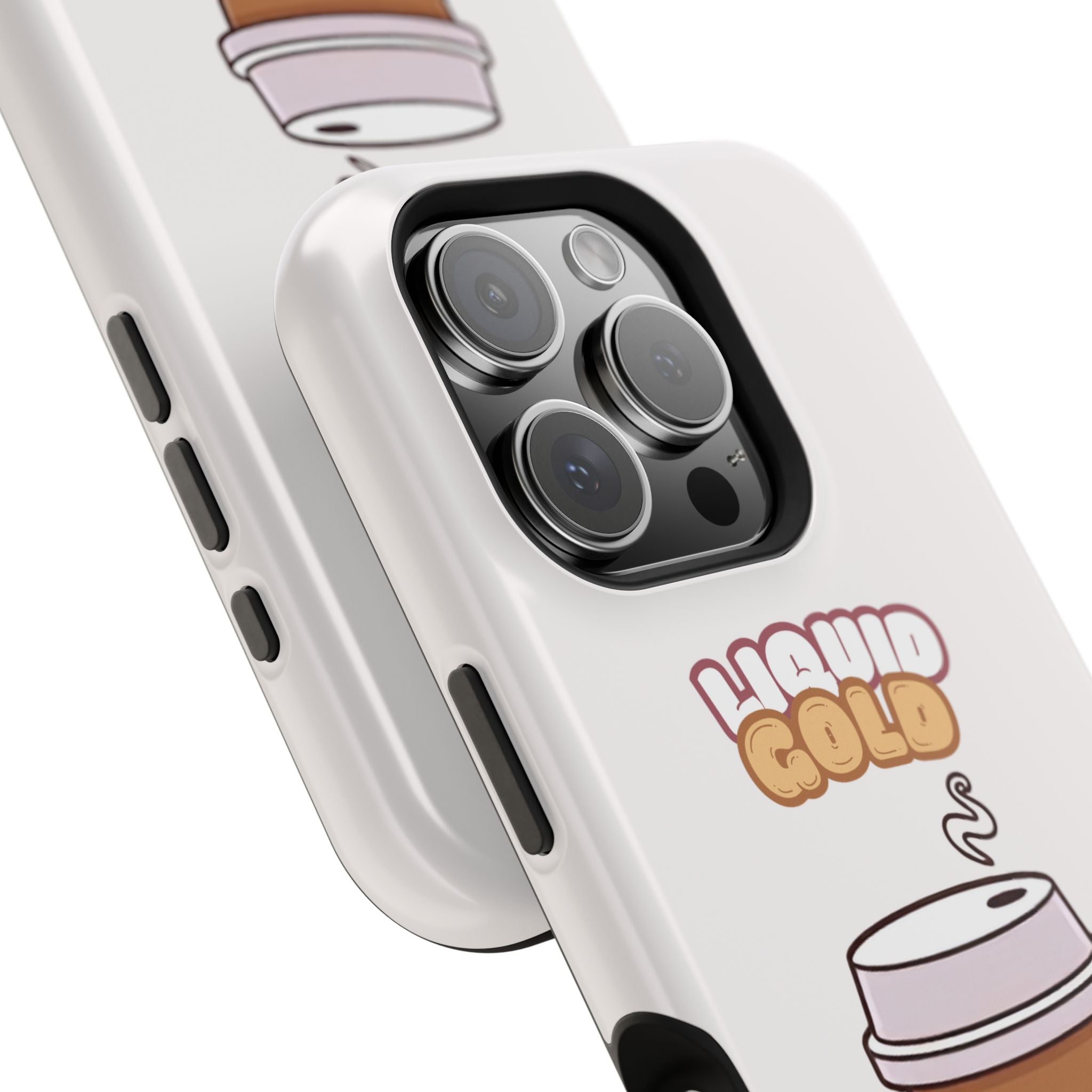 Coffee Cup Phone Case – “Liquid Gold” Cute Kawaii Espresso Impact-Resistant Case