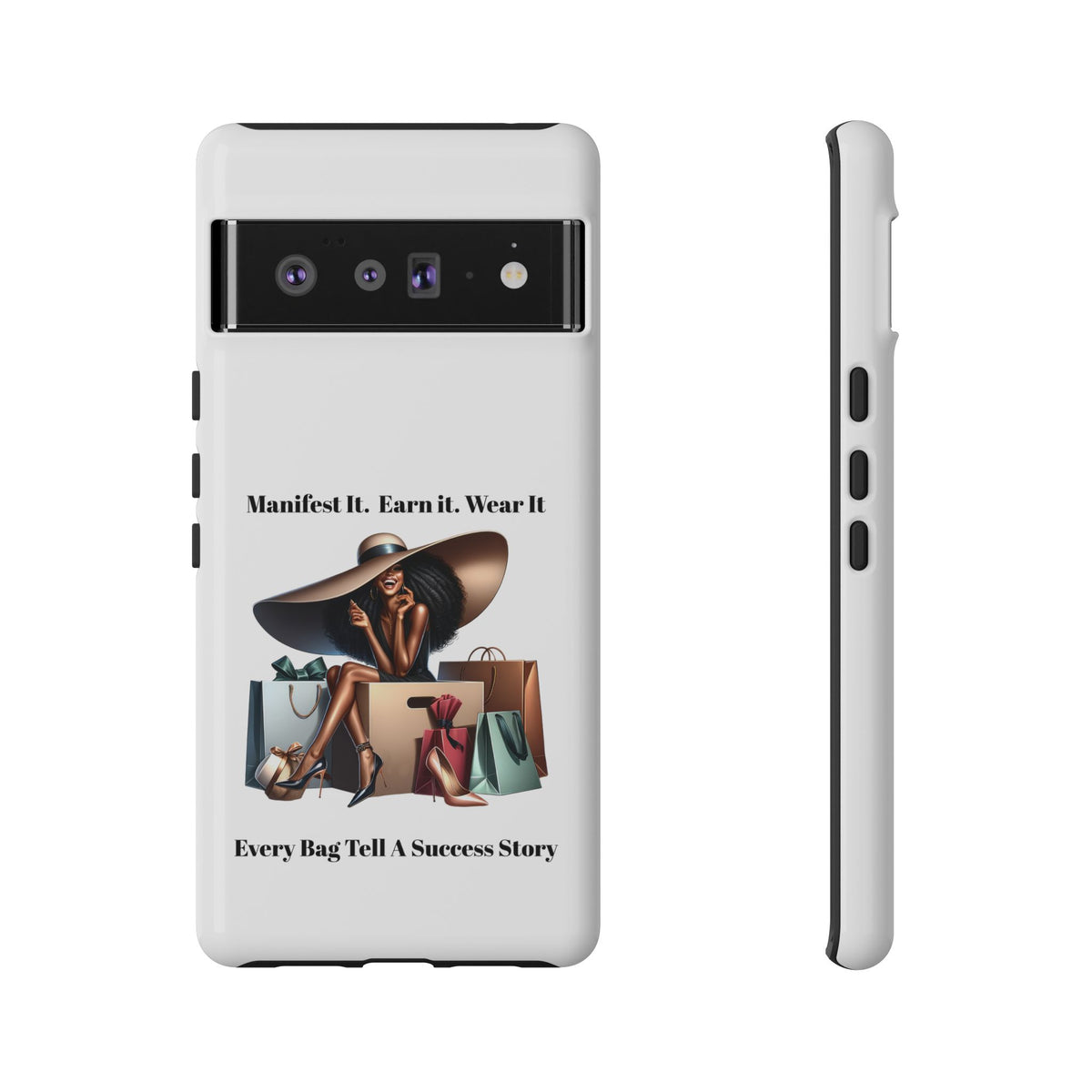 Phone Case - "Manifest It. Earn It. Wear It." Chic Shopper Design