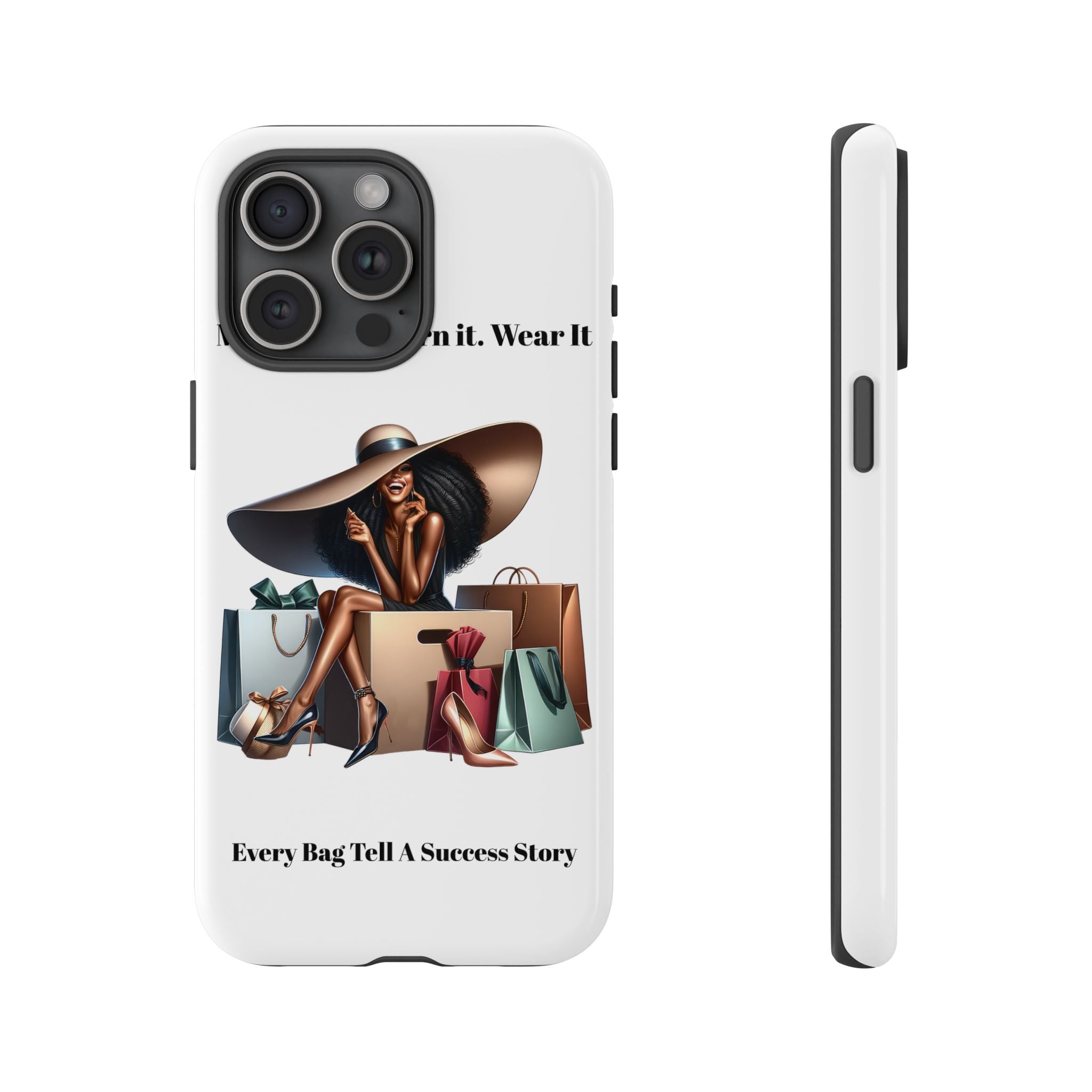 Phone Case - "Manifest It. Earn It. Wear It." Chic Shopper Design