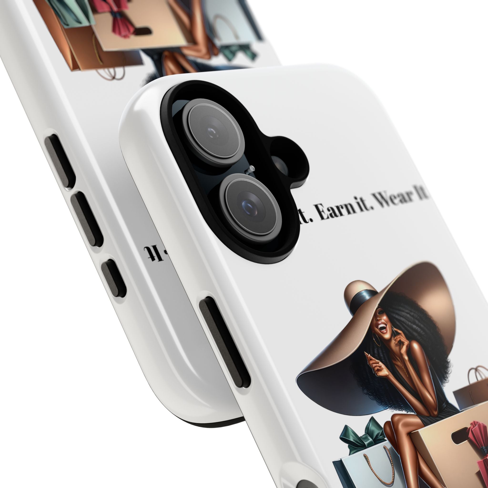 Phone Case - "Manifest It. Earn It. Wear It." Chic Shopper Design