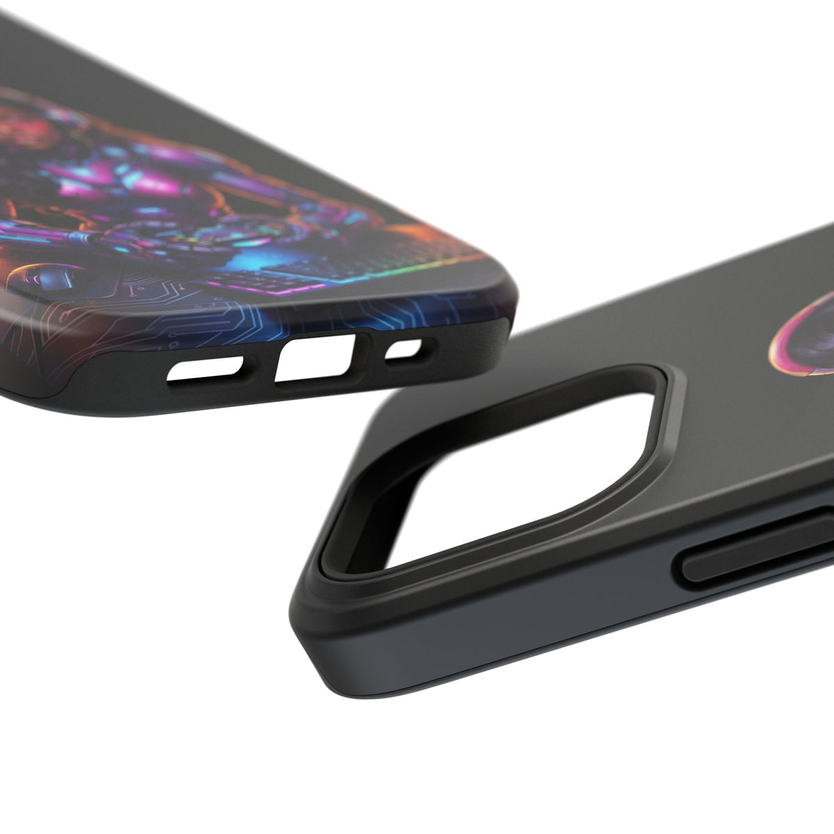 Gamer Girl Cyber Armor Phone Case — Impact‑Resistant Protective Cover
