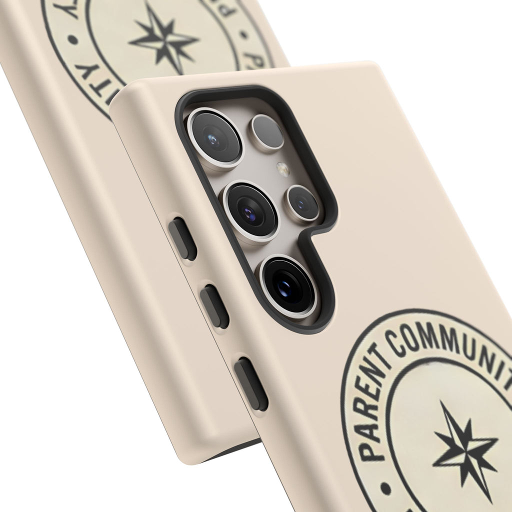 Parent Community Tough Phone Case — Durable Compass Logo Protective Cover