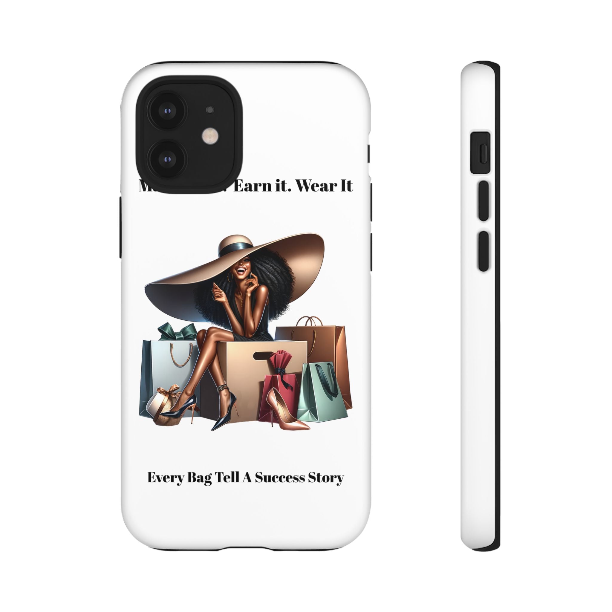 Phone Case - "Manifest It. Earn It. Wear It." Chic Shopper Design