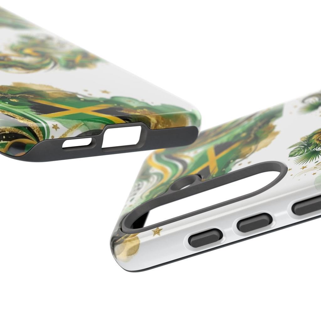 Jamaica Lion Phone Case — Jamaican Flag Rasta Protective Tough Case