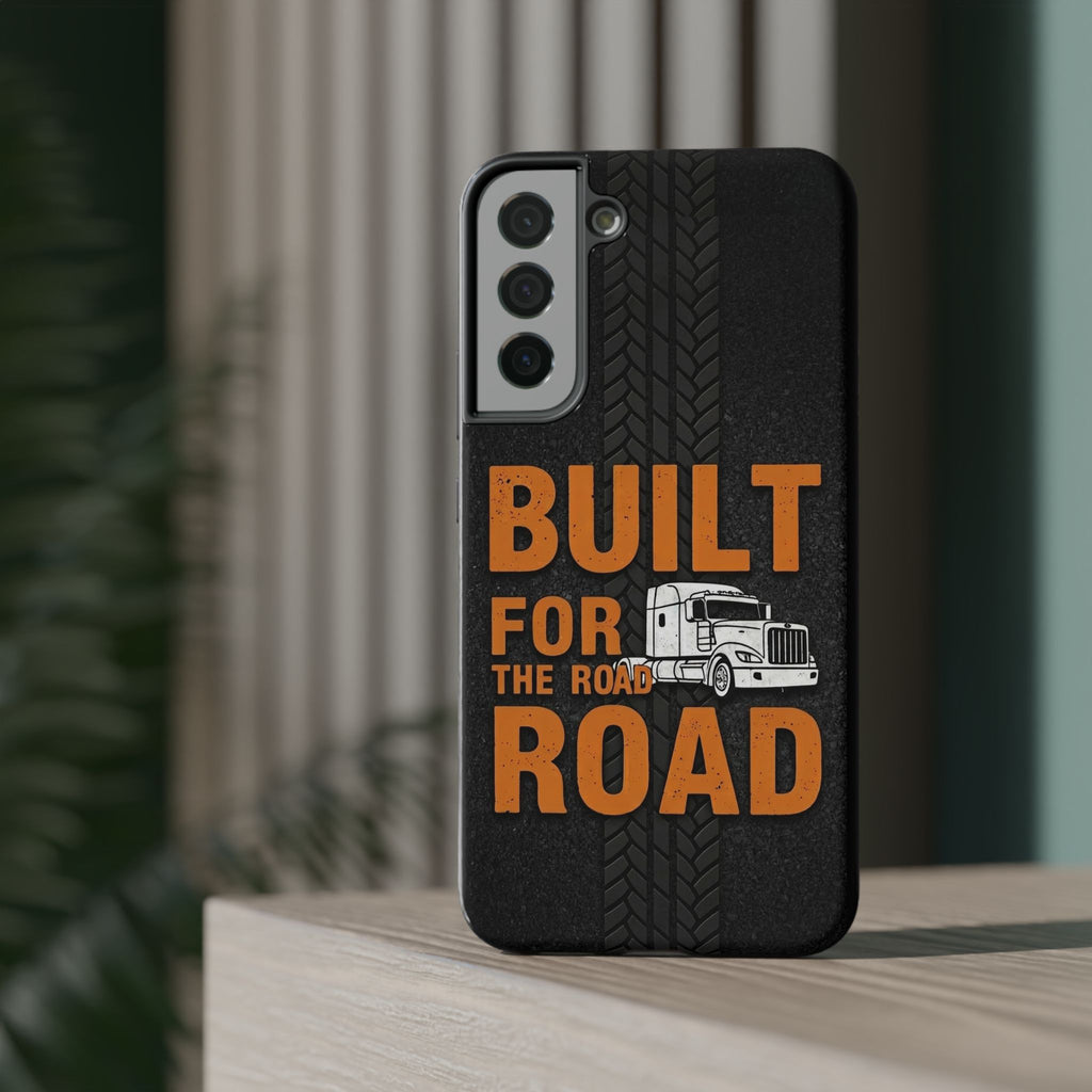 Phone Case — "Built for the Road" Truck Tire-Track Impact-Resistant Case