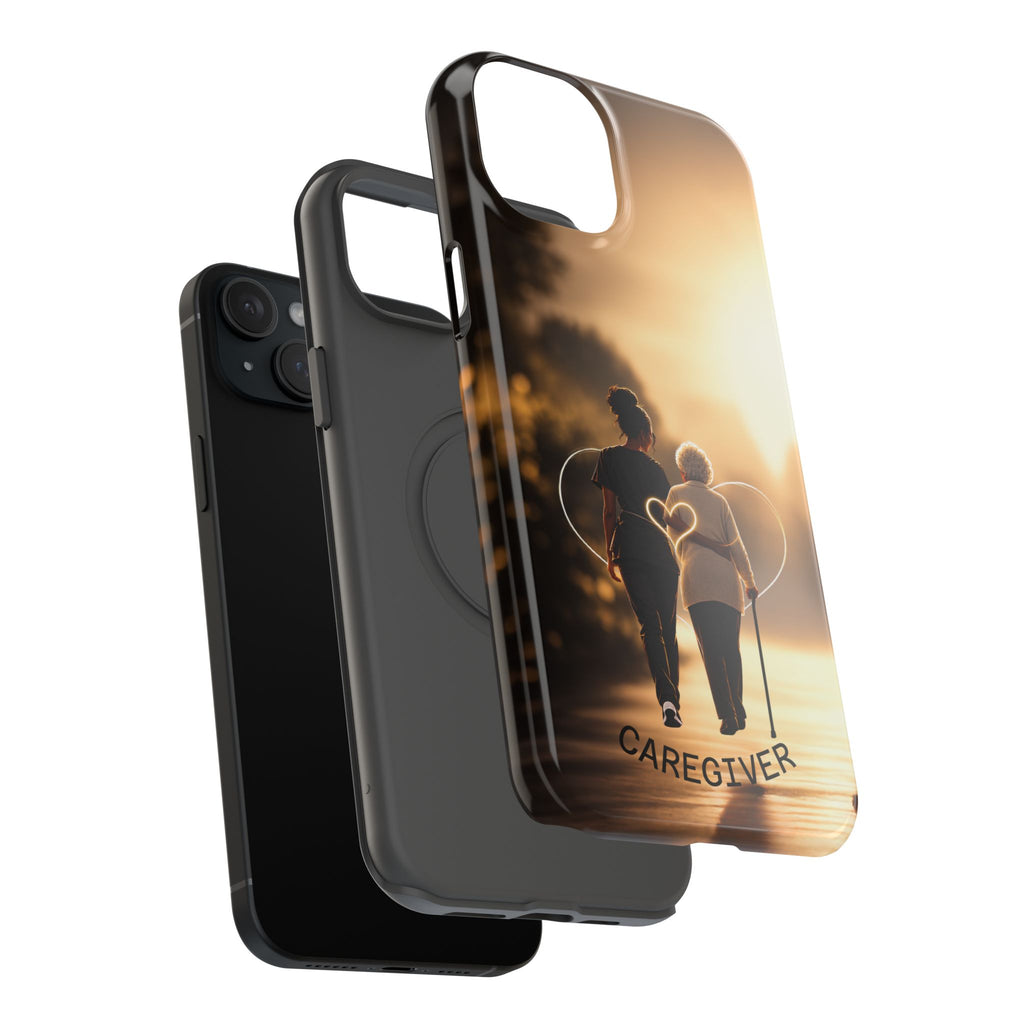 Caregiver Phone Case — Impact-Resistant Protective Case with Heart Design