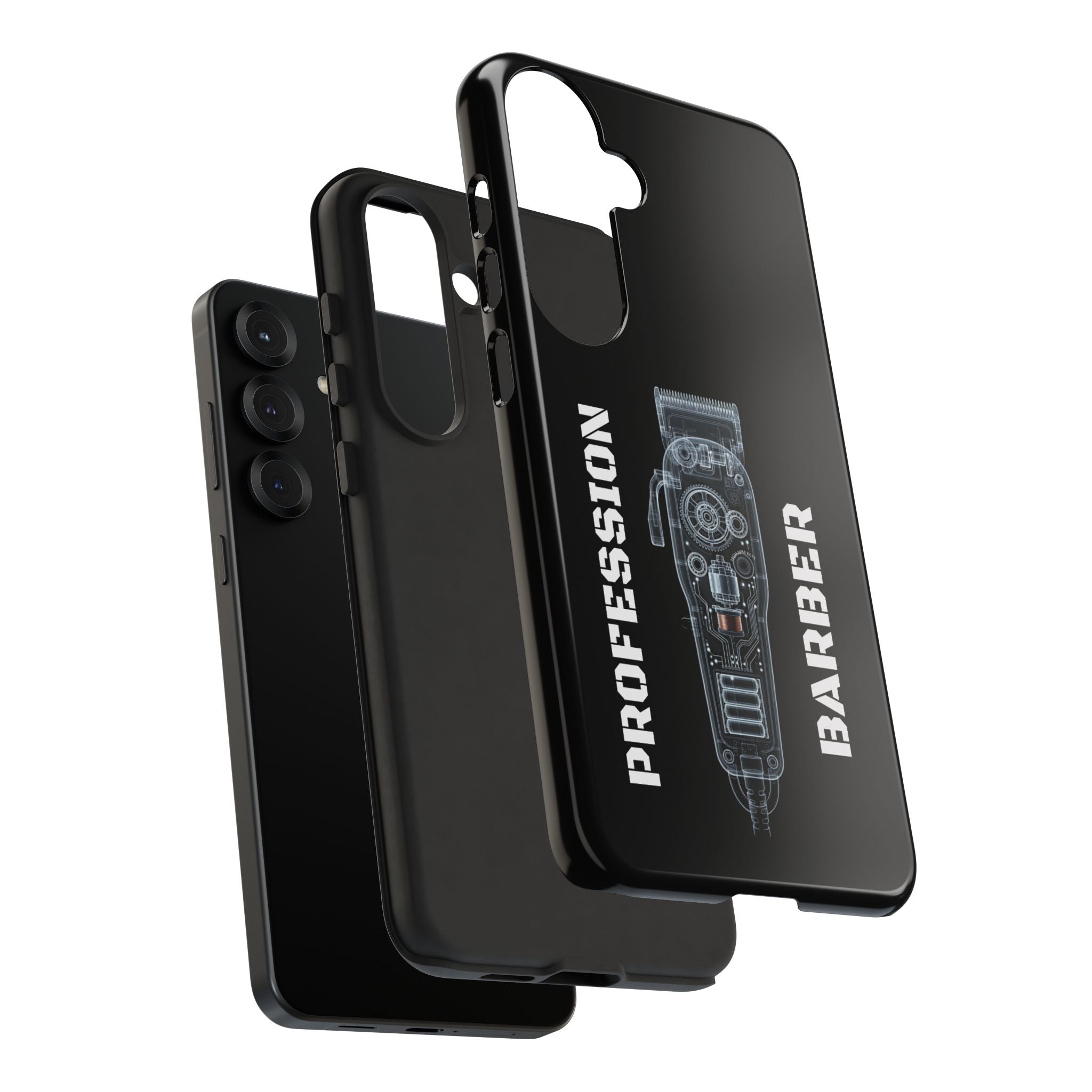 Barber Clip Cord X‑Ray Tough Phone Case – Professional Barber Gift