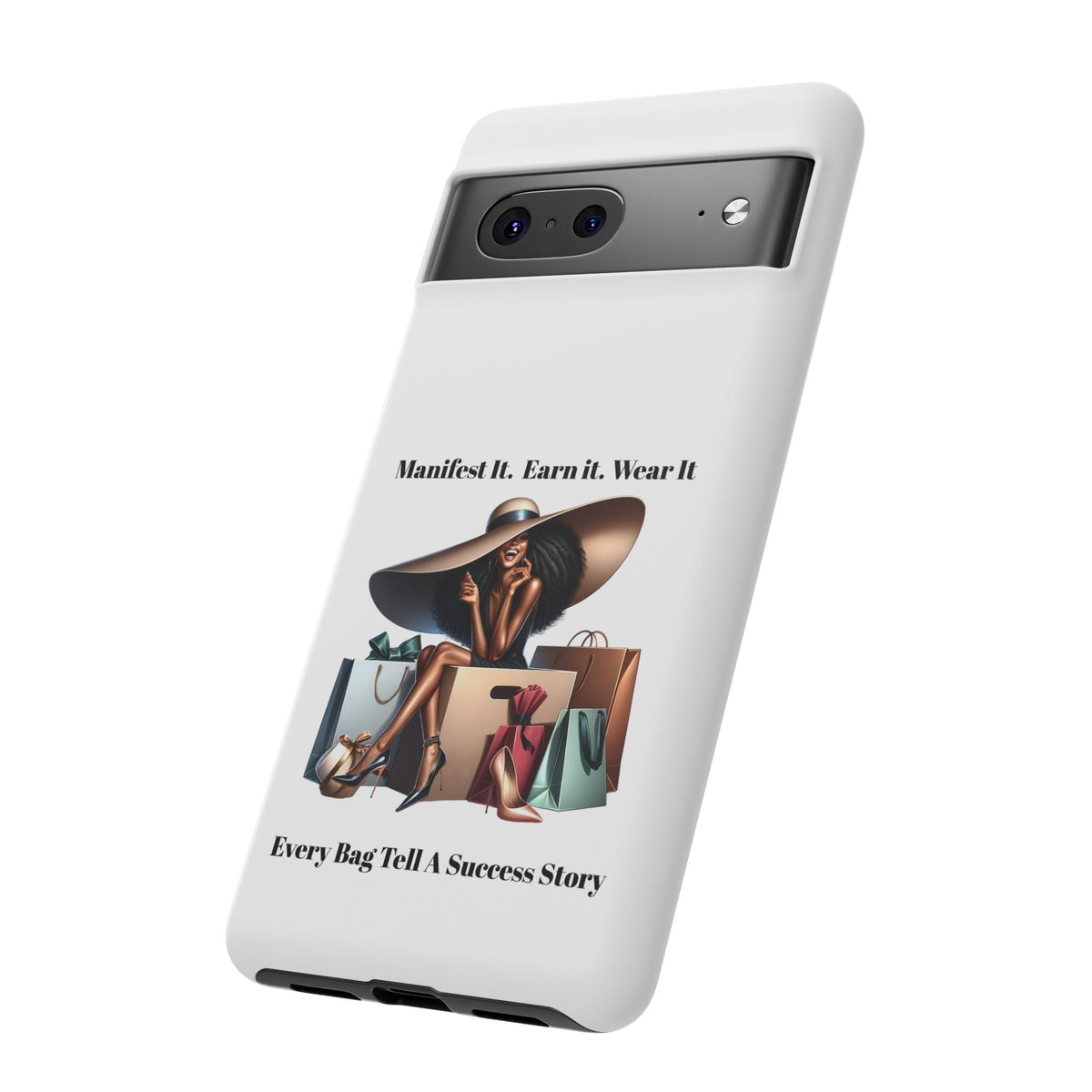 Phone Case - "Manifest It. Earn It. Wear It." Chic Shopper Design
