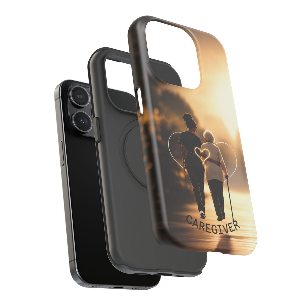 Caregiver Phone Case — Impact-Resistant Protective Case with Heart Design