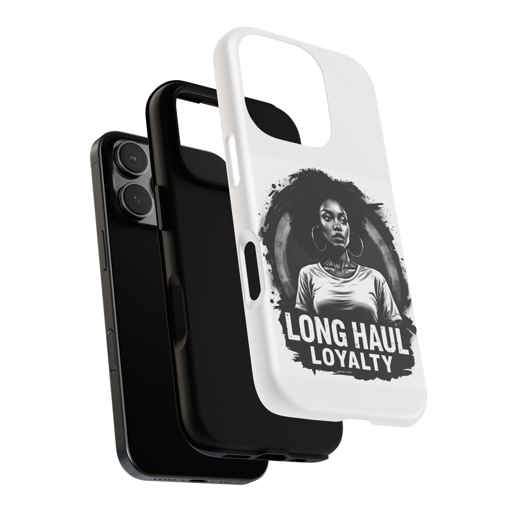 Phone Case — "Long Haul Loyalty" Black & White Portrait Protective Case