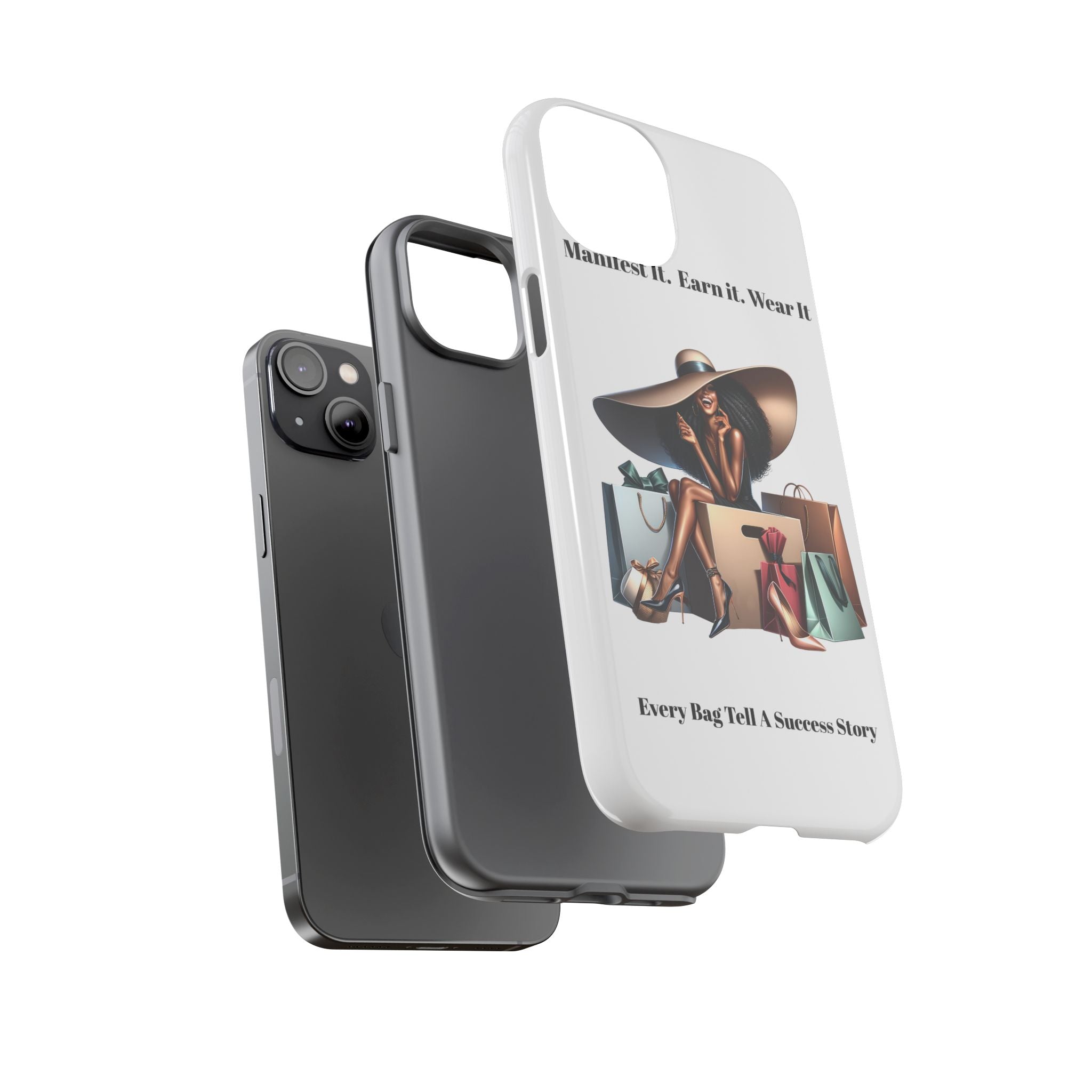 Phone Case - "Manifest It. Earn It. Wear It." Chic Shopper Design