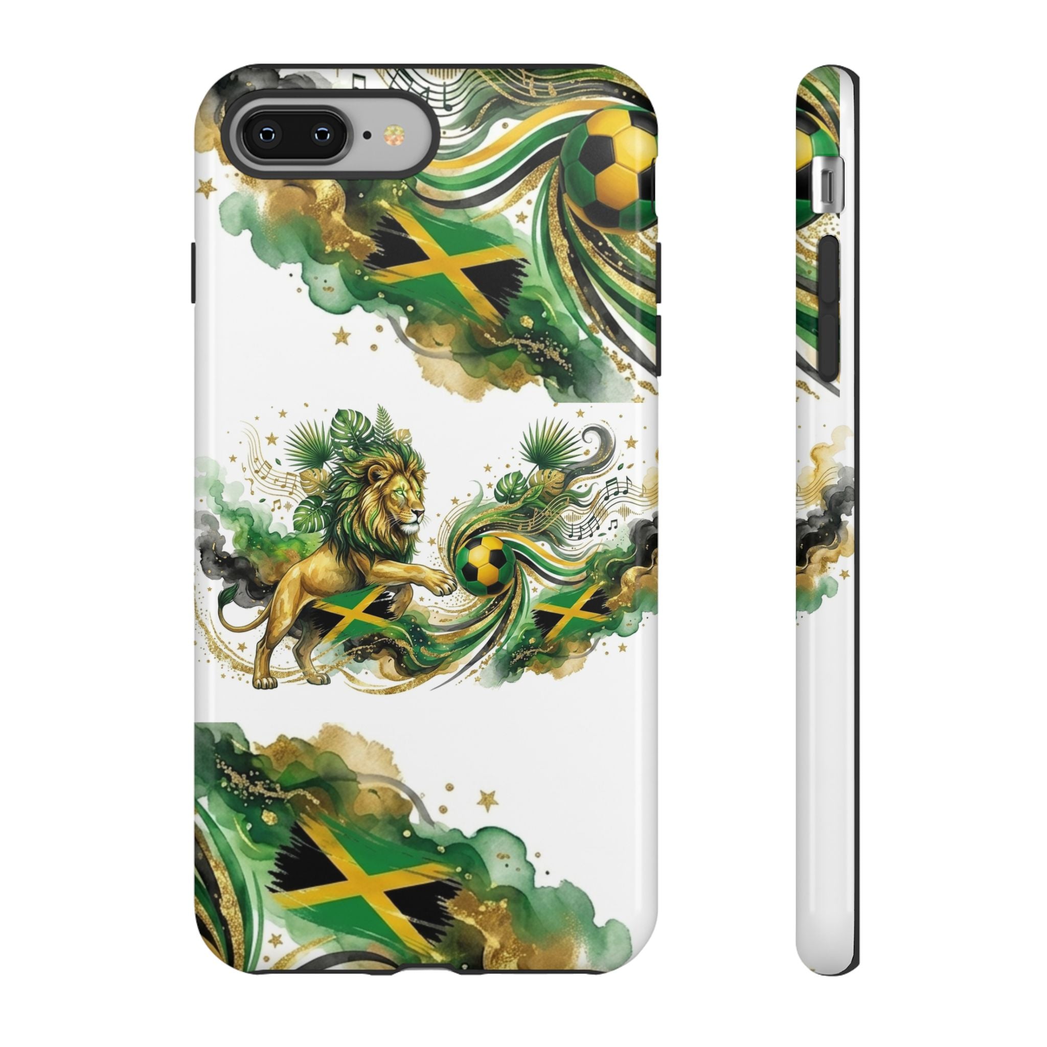 Jamaica Lion Phone Case — Jamaican Flag Rasta Protective Tough Case