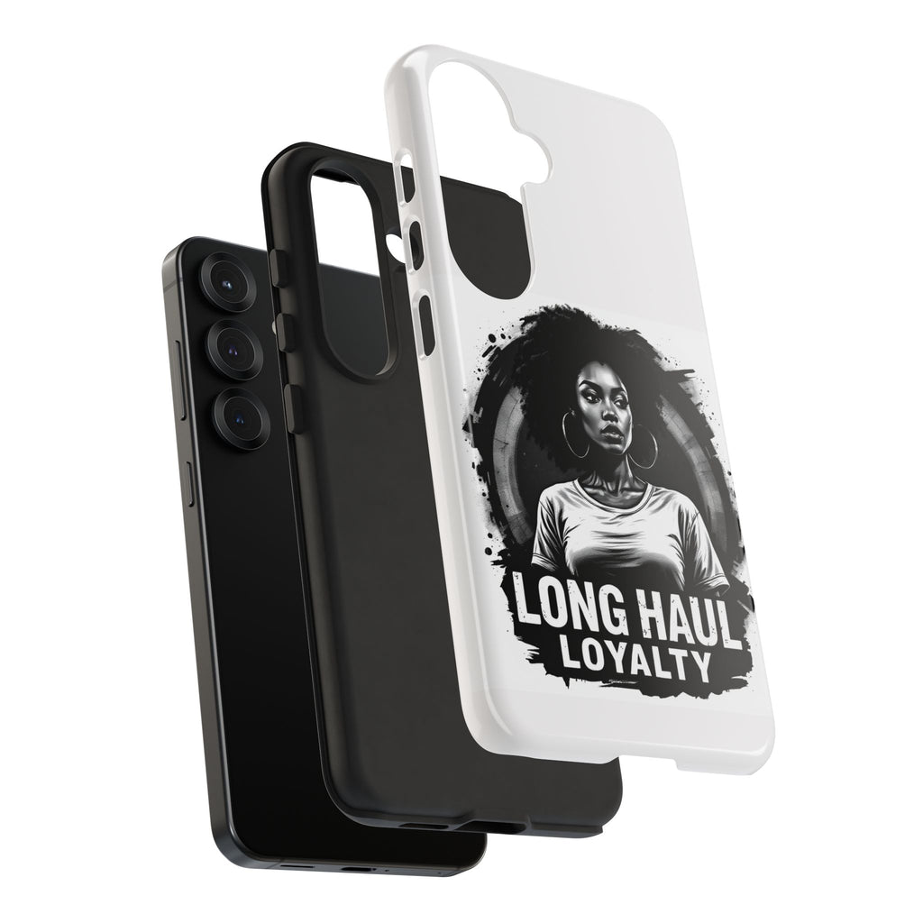 Phone Case — "Long Haul Loyalty" Black & White Portrait Protective Case