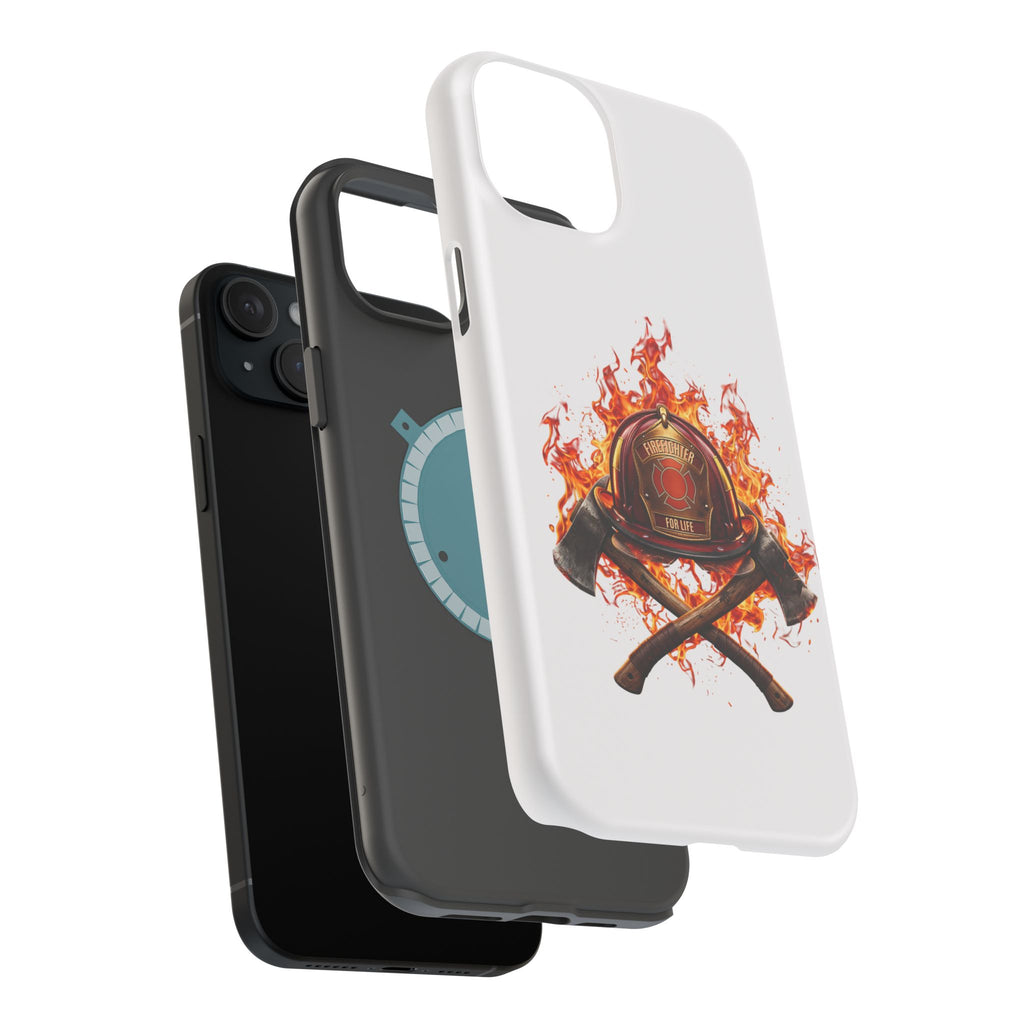 Firefighter Helmet Flames Phone Case — Station 117 Magnetic Impact-Resistant Case