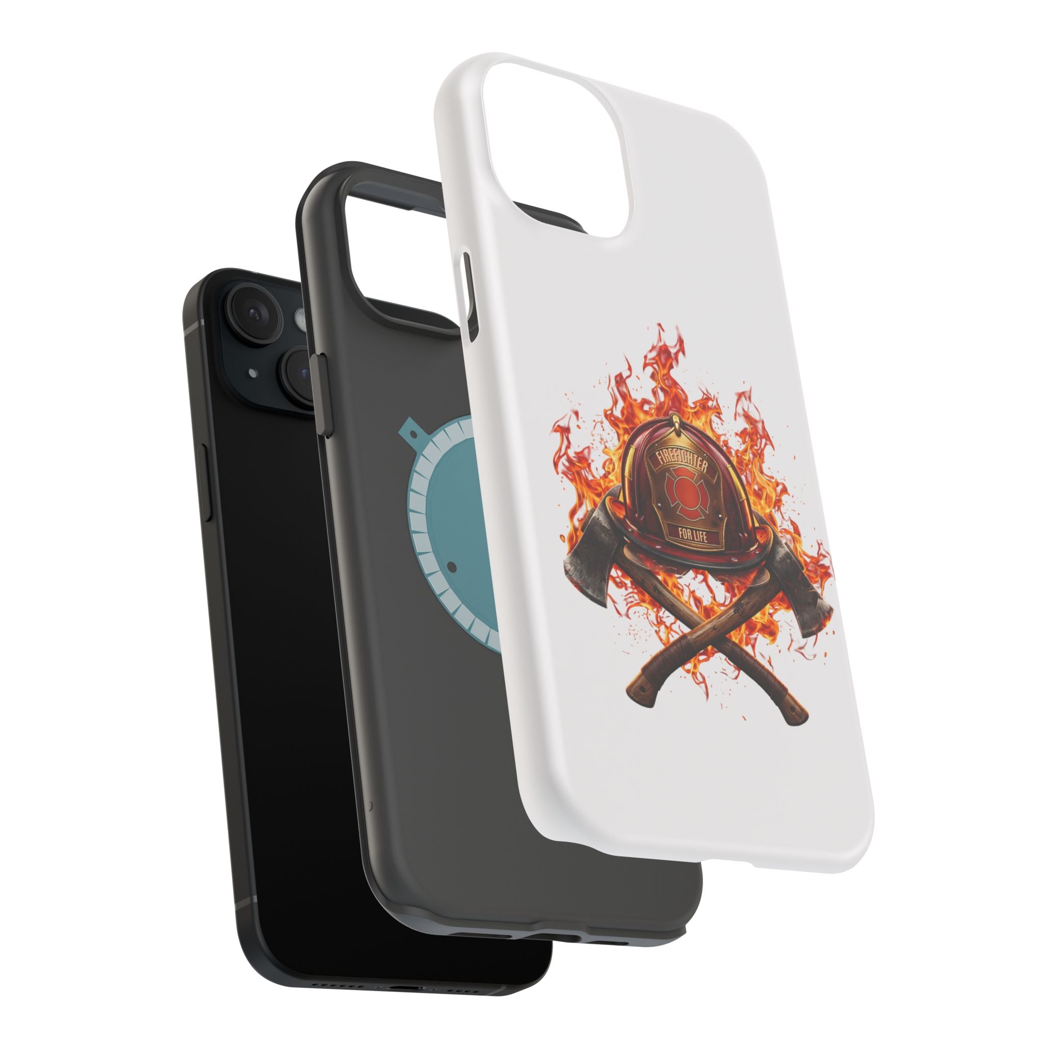 Firefighter Helmet Flames Phone Case — Station 117 Magnetic Impact-Resistant Case