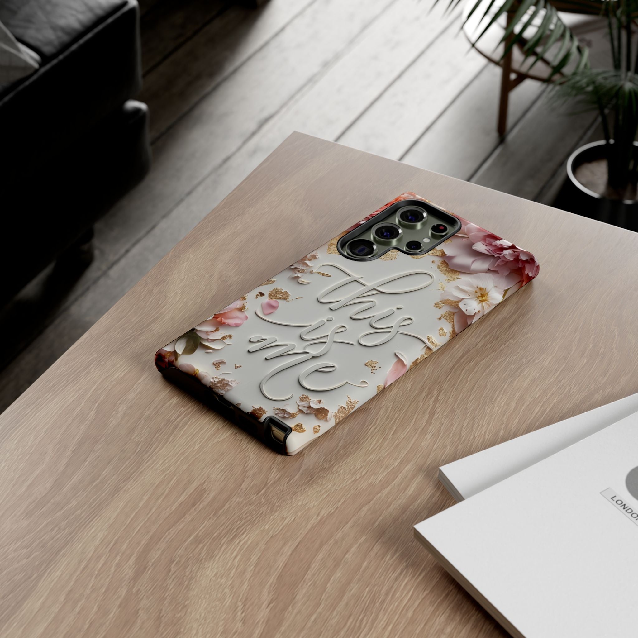 Phone Case — "This Is Me" Floral Tough Case
