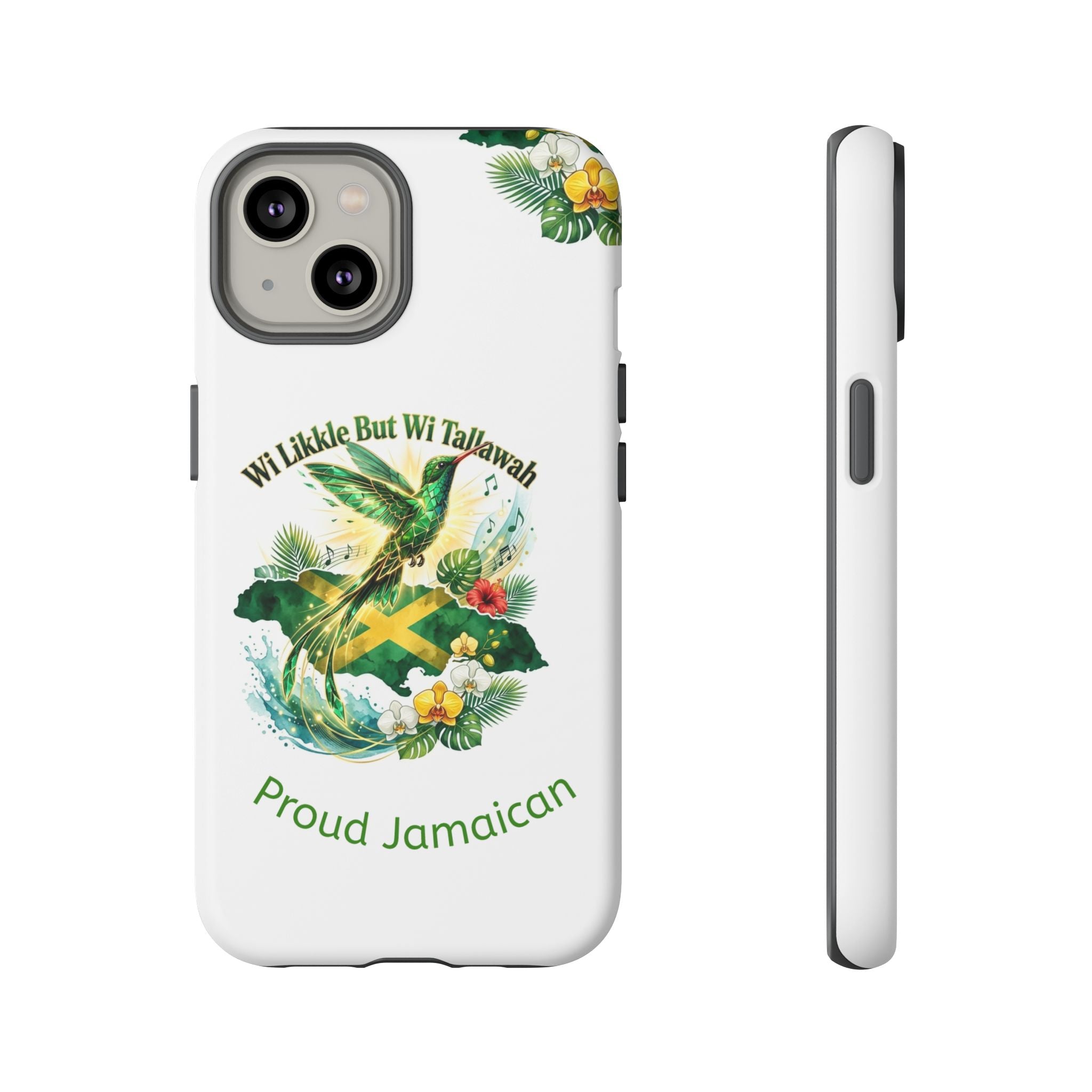 Jamaica Hummingbird Phone Case — “Wi Likkle But Wi Tallawah” Tropical Protective Cover