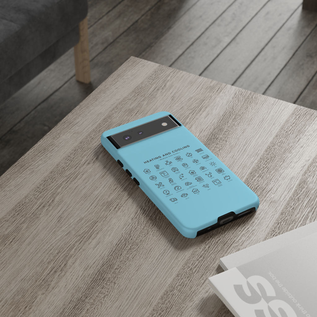 Heating and Cooling Icons Phone Case – HVAC Technician Protective Phone Cover