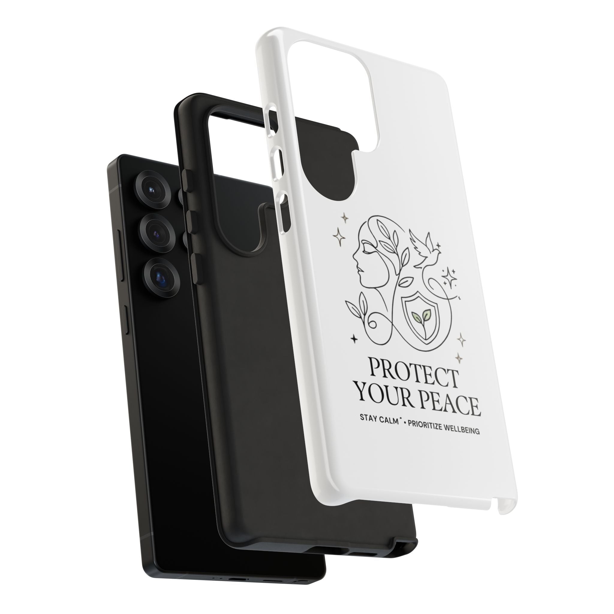 Protect Your Peace Phone Case – Minimalist Wellness iPhone Cover