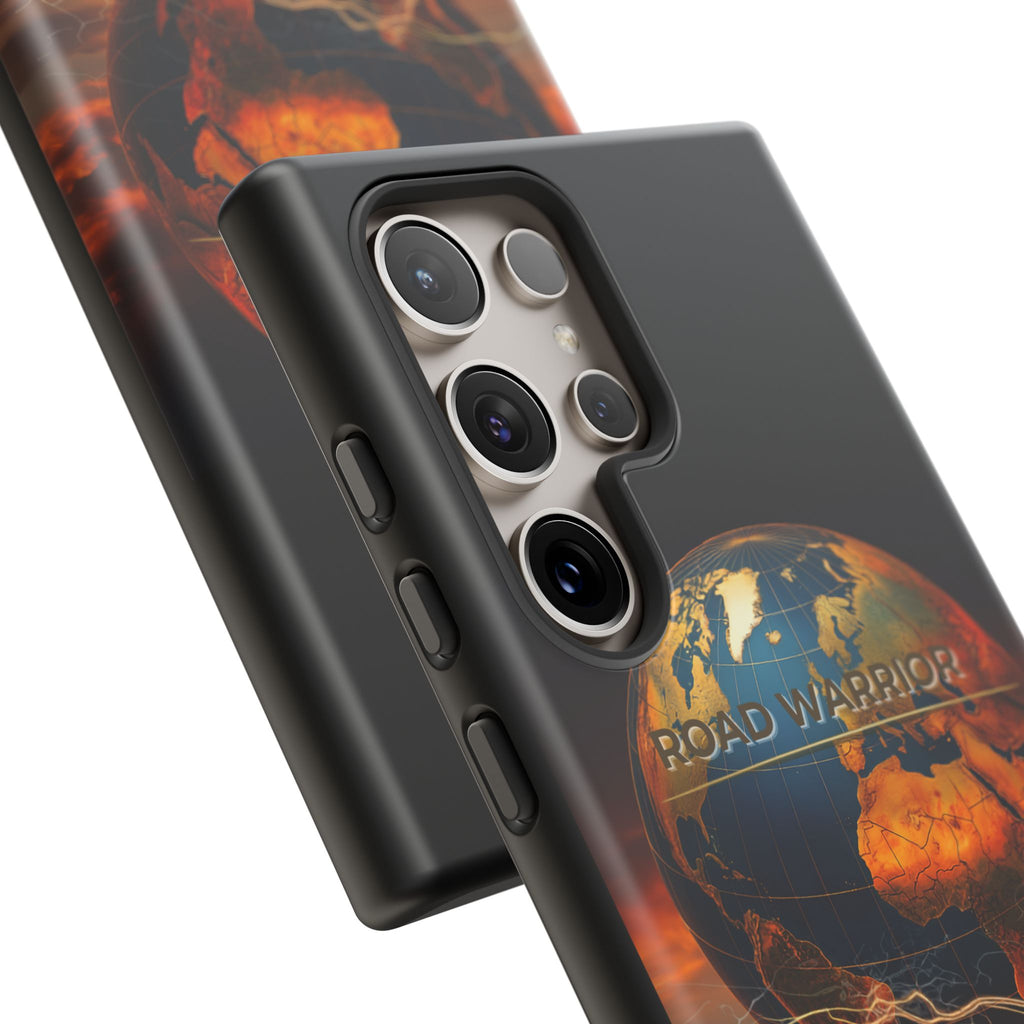 Truck Driver Phone Case — 'Global Road Warrior' Semi Truck Globe Tough Phone Cover